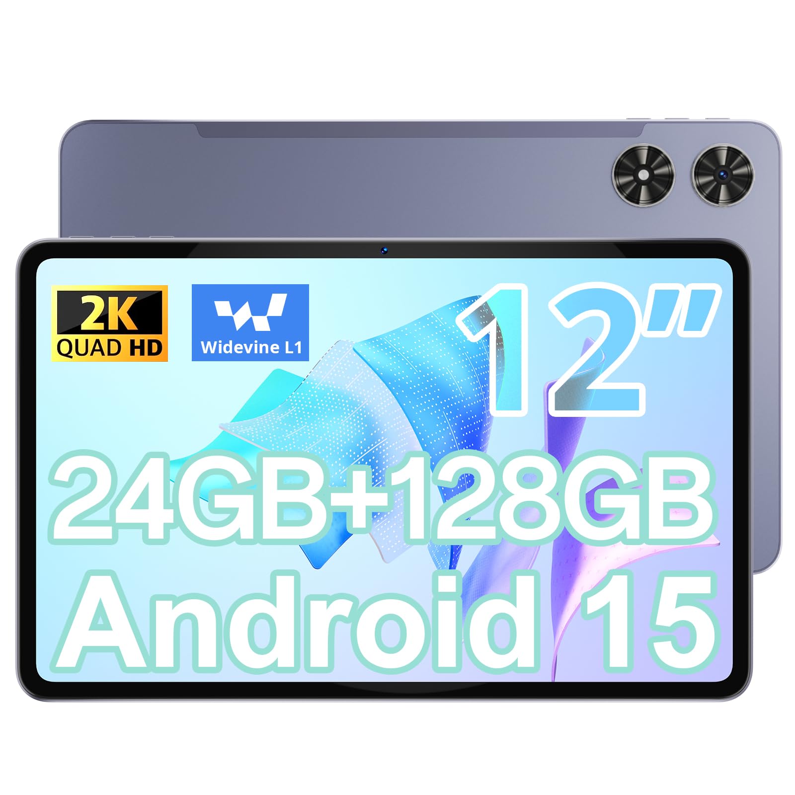 Svitoo Tablet Android 15 da 12 pollici 2K Full HD