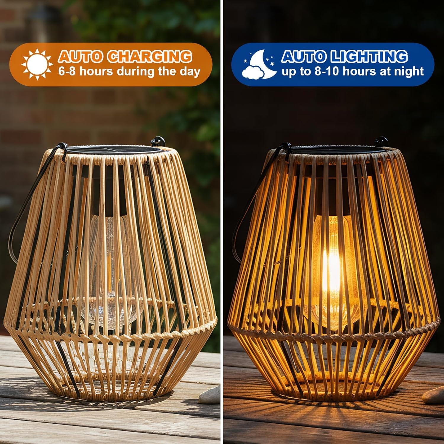 Lanterne Solari da Appendere Vintage Impermeabili - immagine 2