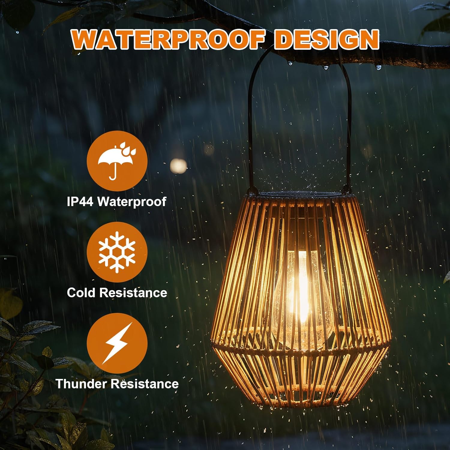 Lanterne Solari da Appendere Vintage Impermeabili - immagine 4