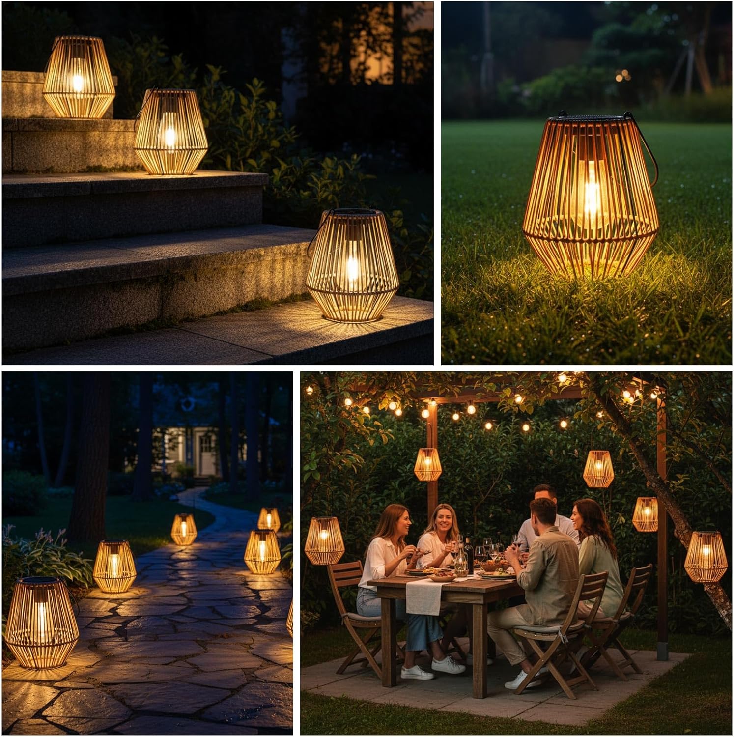 Lanterne Solari da Appendere Vintage Impermeabili - immagine 6