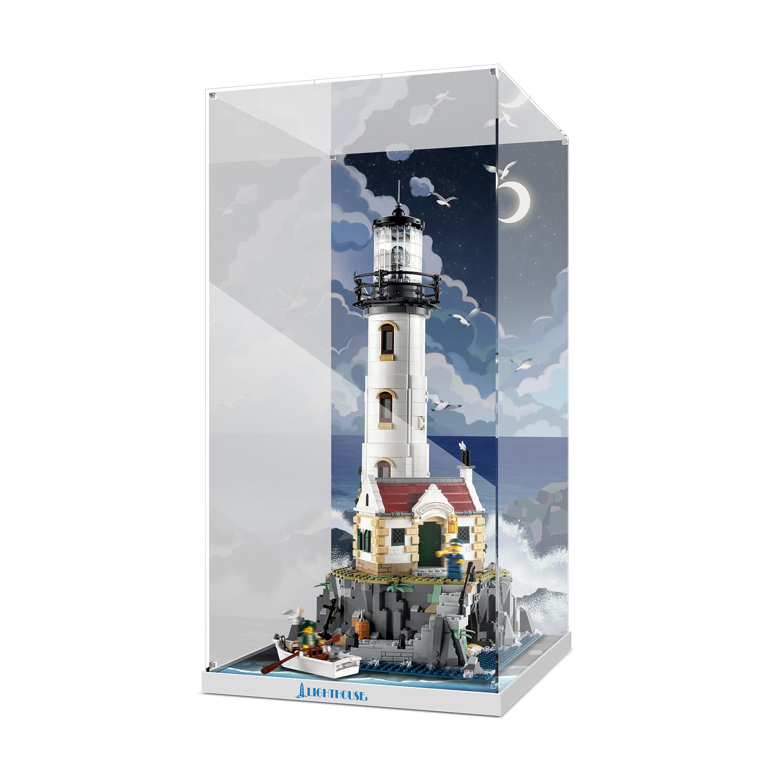 Vetrina Acrilica per Lego Motorized Lighthouse 21335