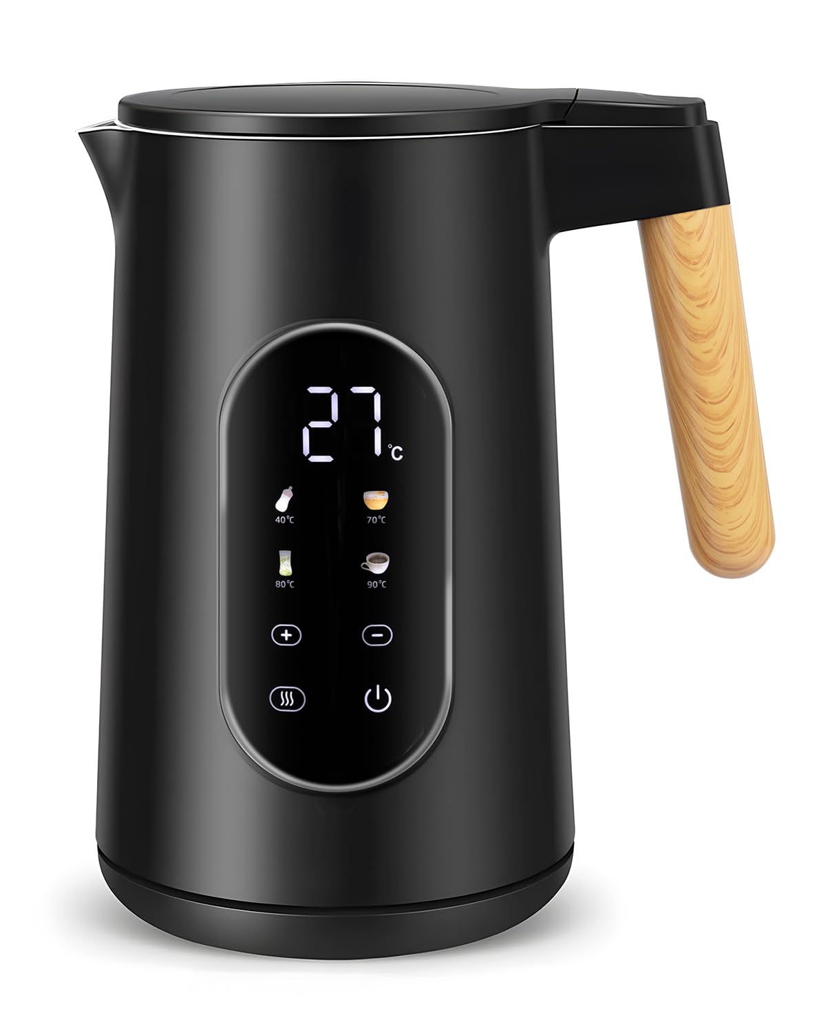 Carehabi Bollitore Elettrico 1,7 L Acciaio Inox 2200W