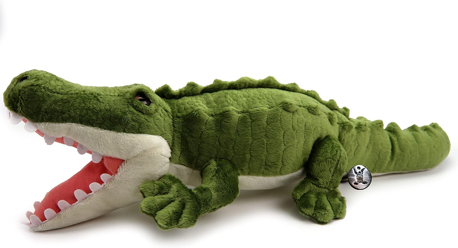 Coccodil - Peluche alligatore, 48 cm, con rettili - immagine 4