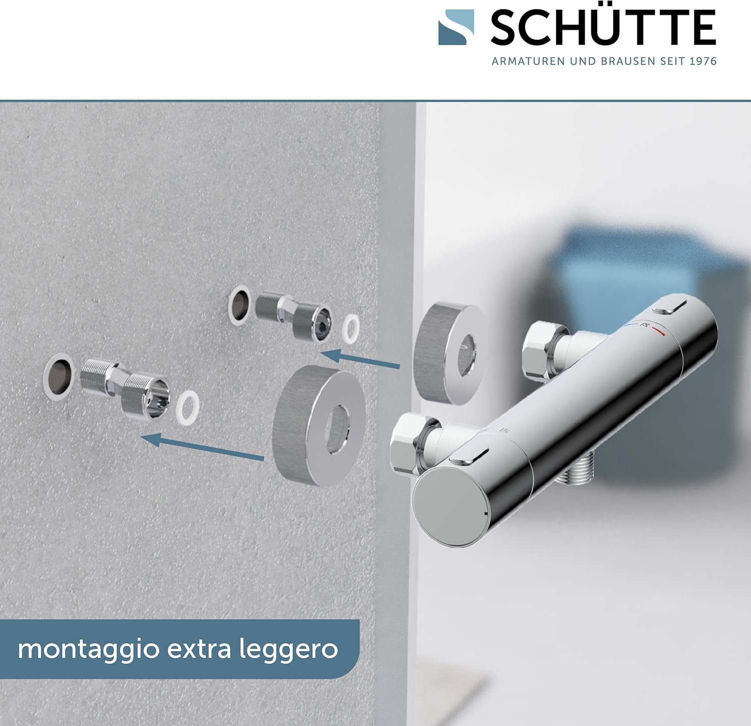 Schütte Los Angeles - Miscelatore Termostatico Doccia Cromo - immagine 2