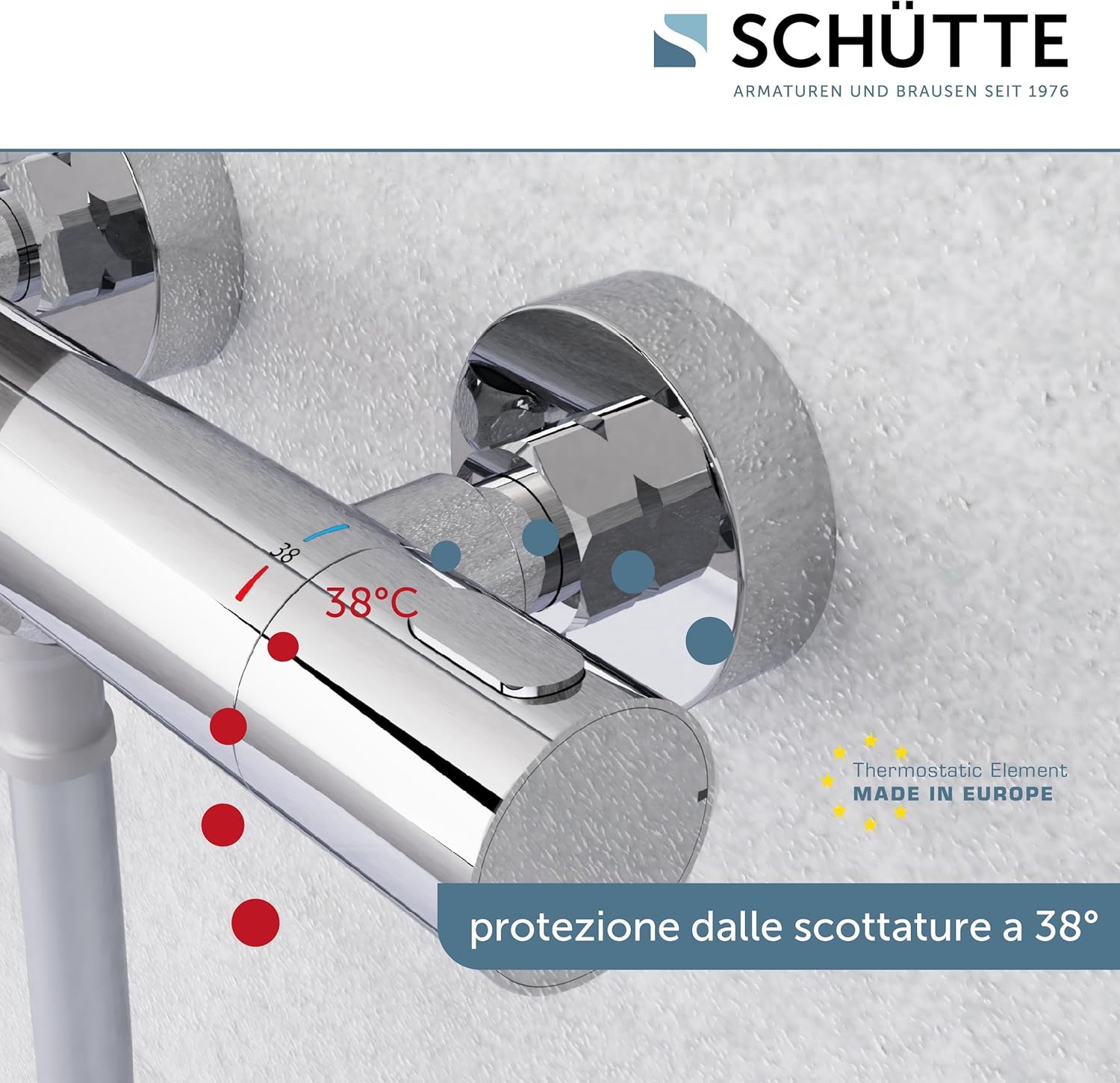 Schütte Los Angeles - Miscelatore Termostatico Doccia Cromo - immagine 3