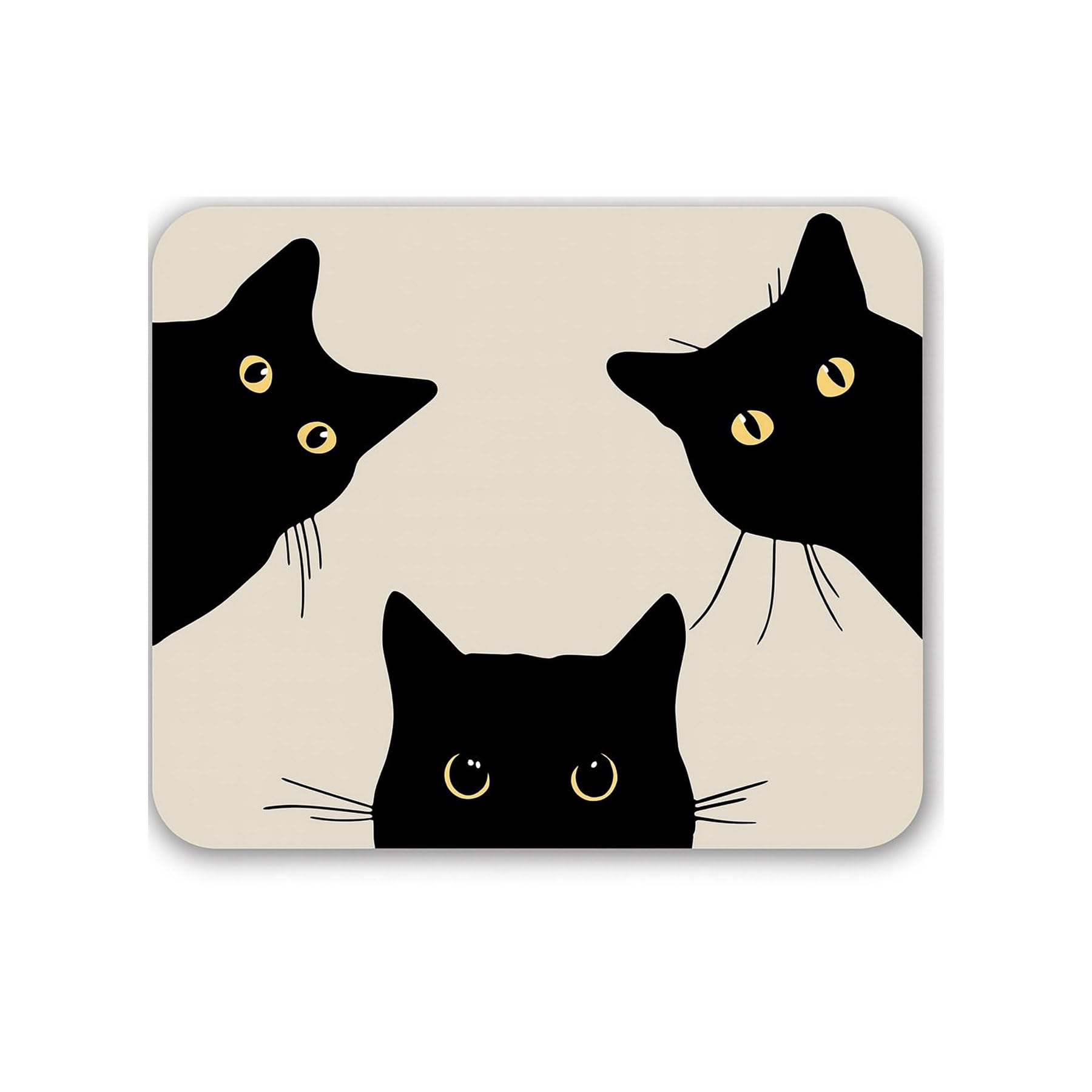 Ellenne Tappetino per Mouse 240x200mm - Tre Gatti Neri