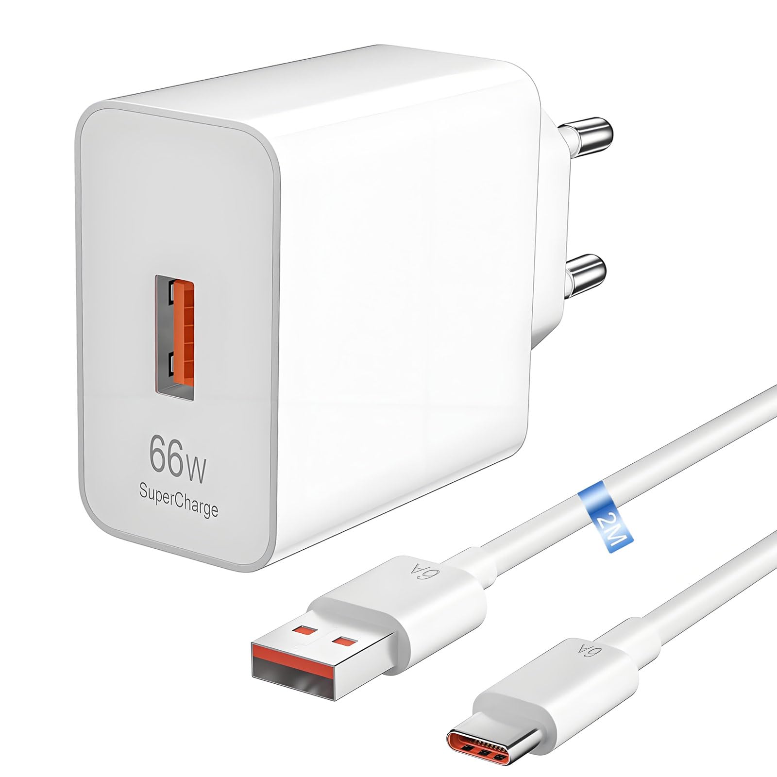 Caricabatterie 66W SuperCharge con Cavo USB-C 2M