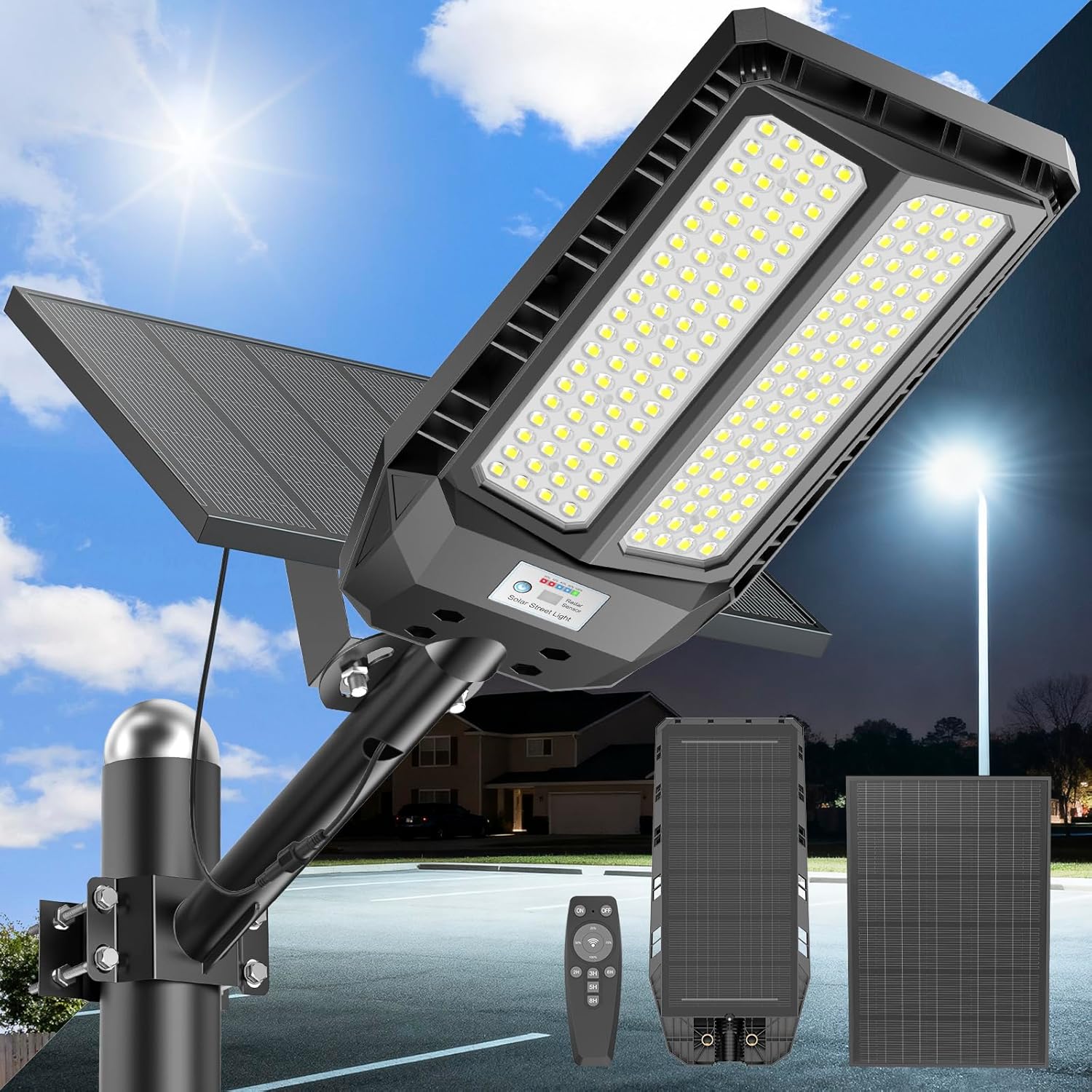 Lampione Solare 6000W con Telecomando - immagine 1