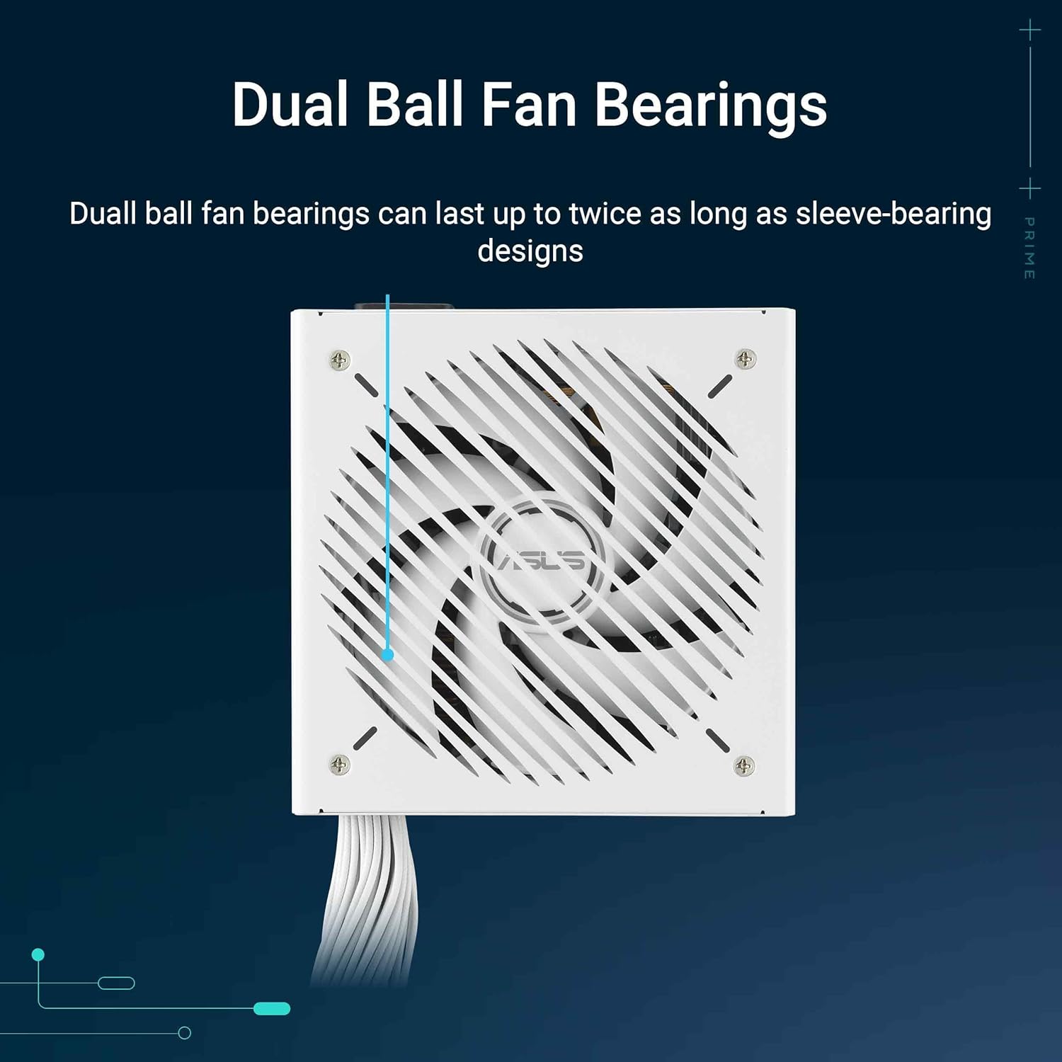 Asus Prime 750W Bronze - Alimentatore Modulare PC, Bianco - immagine 2