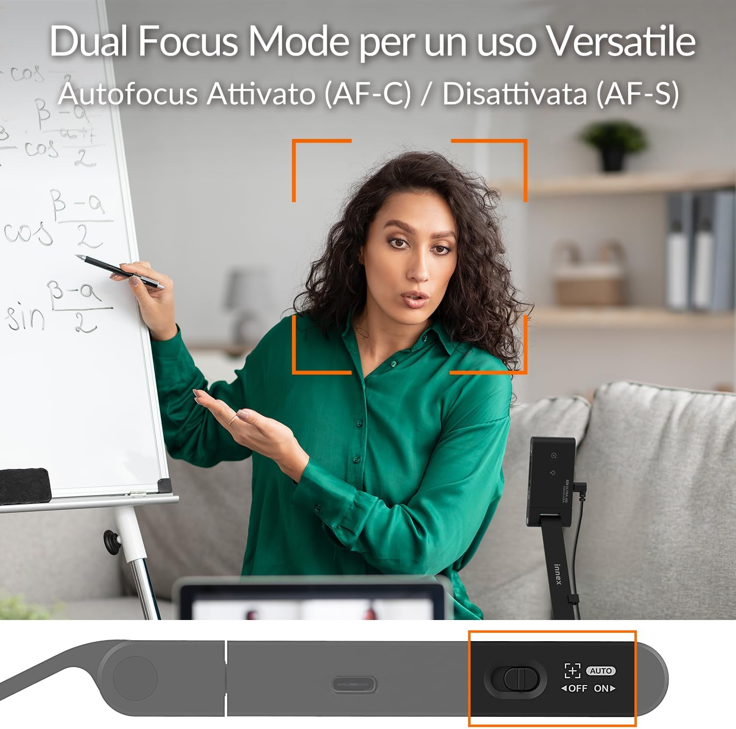 Innex DC500 - Document Camera USB 4K 13MP e Webcam - immagine 7