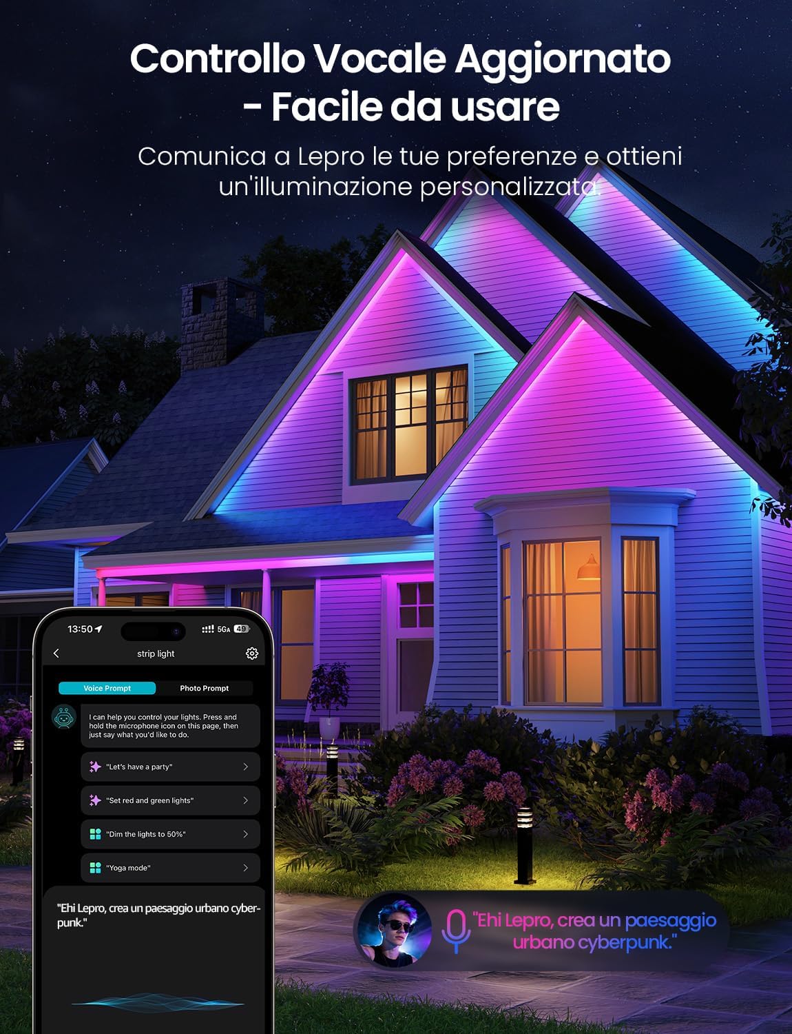 Lepro SW1 AI Striscia LED Impermeabili 5m - immagine 4