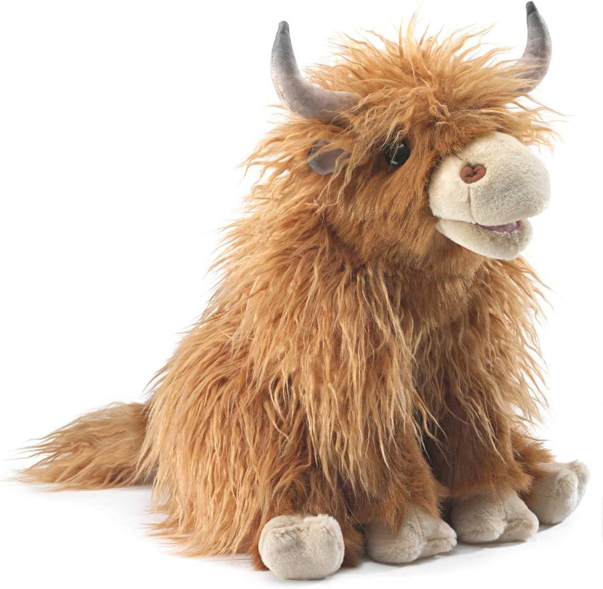 Folkmanis Scottish Highland Cow Puppet 3167 - immagine 1