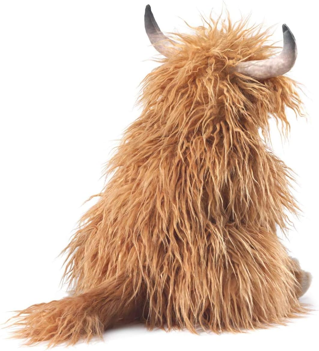 Folkmanis Scottish Highland Cow Puppet 3167 - immagine 2