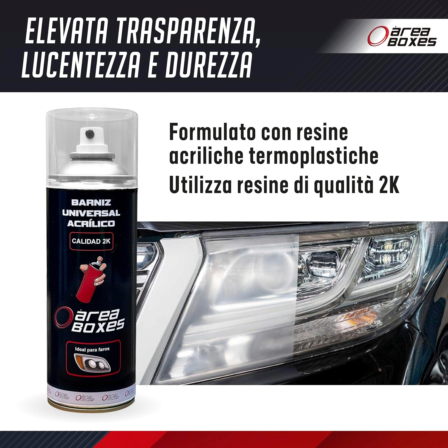 Vernice Acrilica 2K Trasparente Alta Lucentezza, Brillante - immagine 3