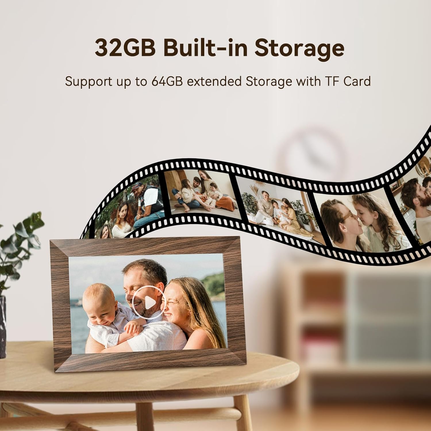 Bwjbsw Cornice Digitale WiFi 10 Pollici 32 GB - immagine 3