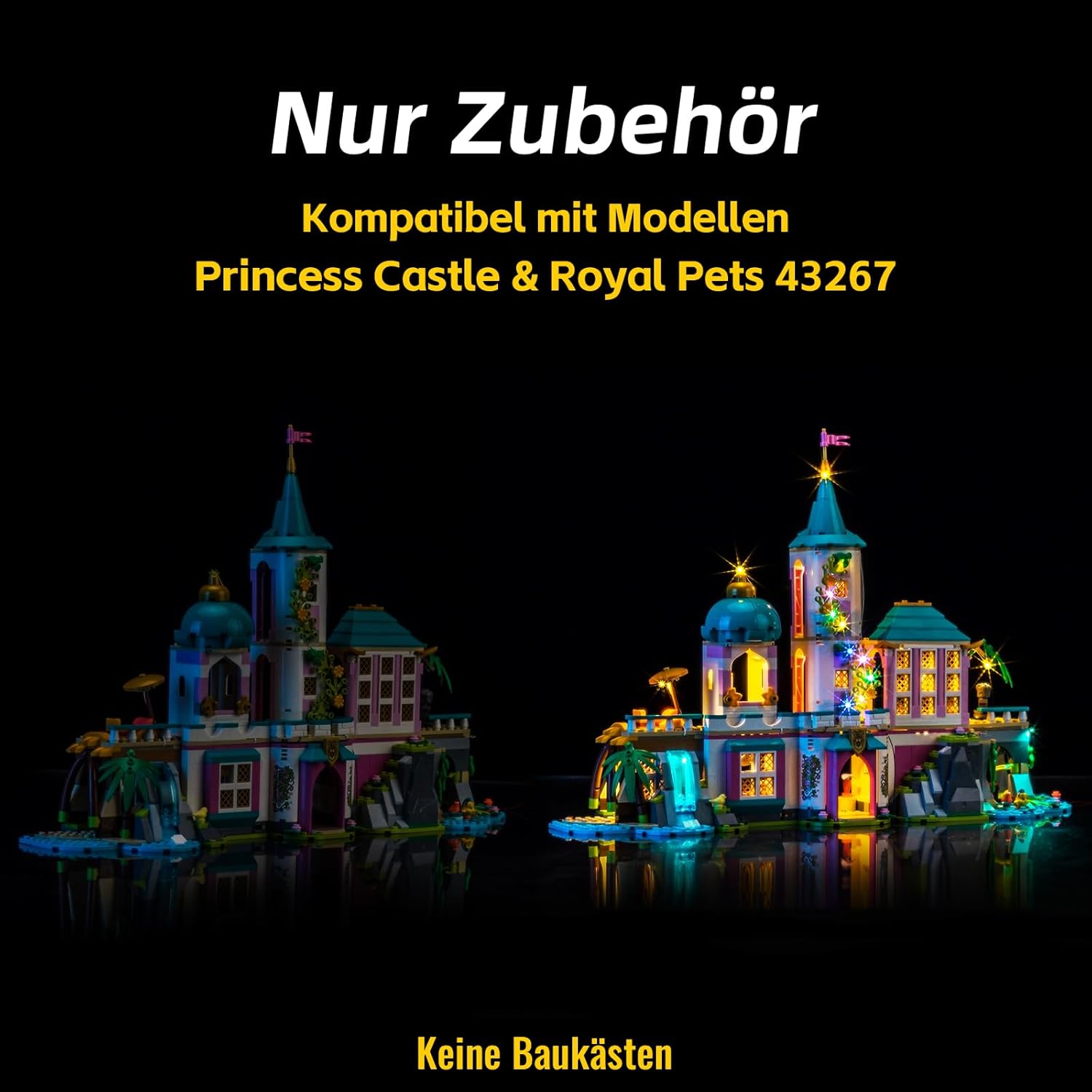 Set Luci LED per Lego 43267 Princess Castle & Royal Pets - immagine 4