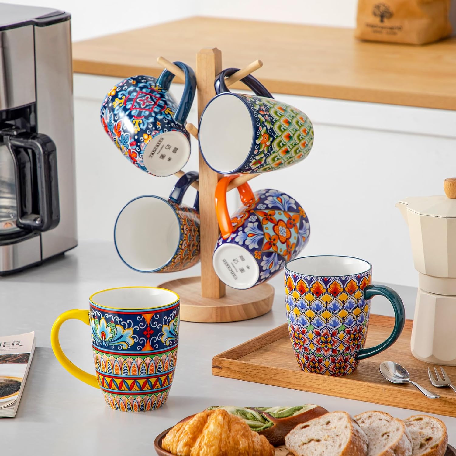 Vancasso Set 6 Tazze Grandi in Ceramica 480ml - immagine 7