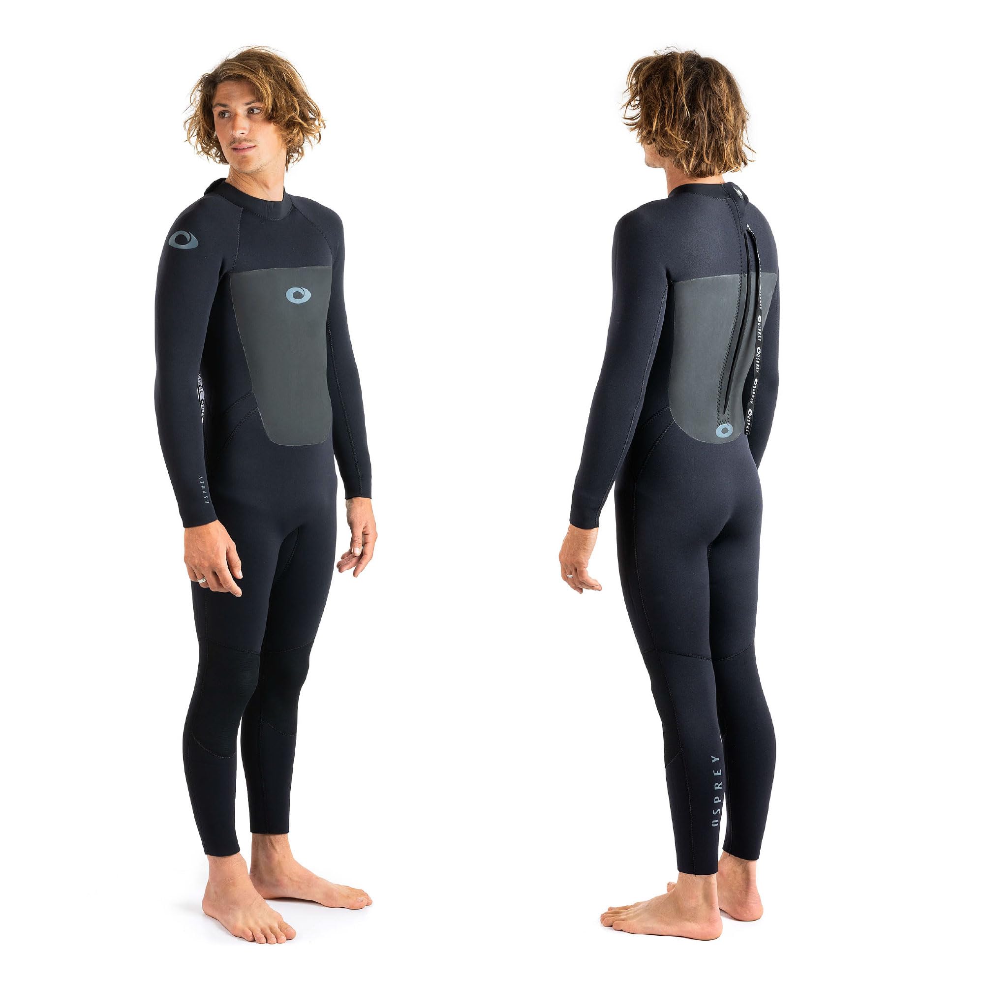 Osprey Origin muta surf neoprene uomo invernale lunga 5 mm, Nero o Rosso
