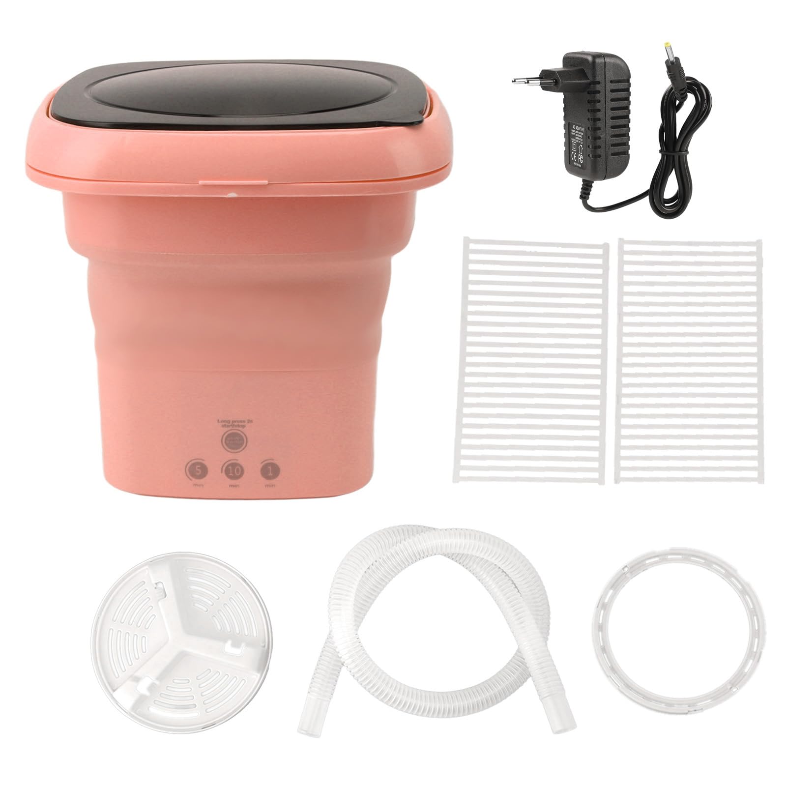 Ciciglow Mini Lavatrice Pieghevole Portatile, Rosa