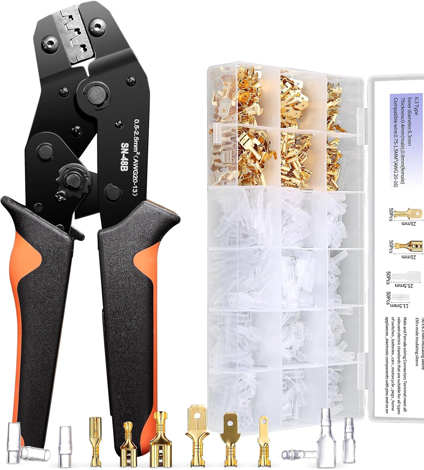 Potentforce Pinza Crimpatrice Capicorda 0,5-2,5 mm² - immagine 1