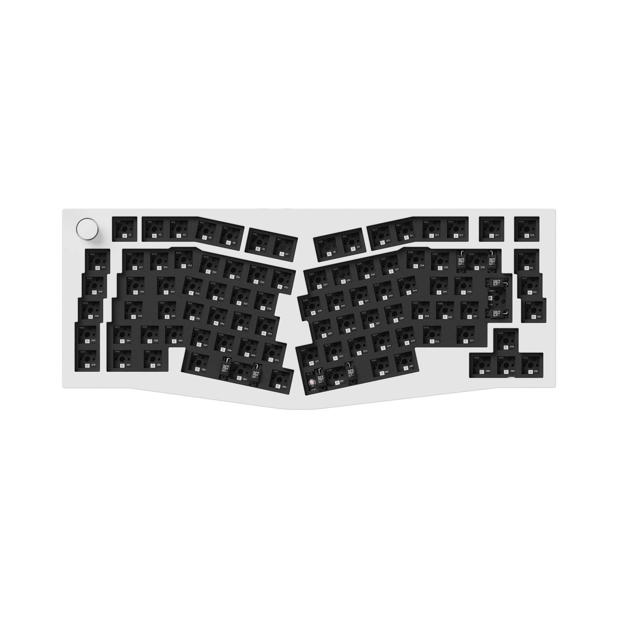 Keychron Q10 Pro Kit Tastiera Meccanica Alice 75% ISO, Bianco