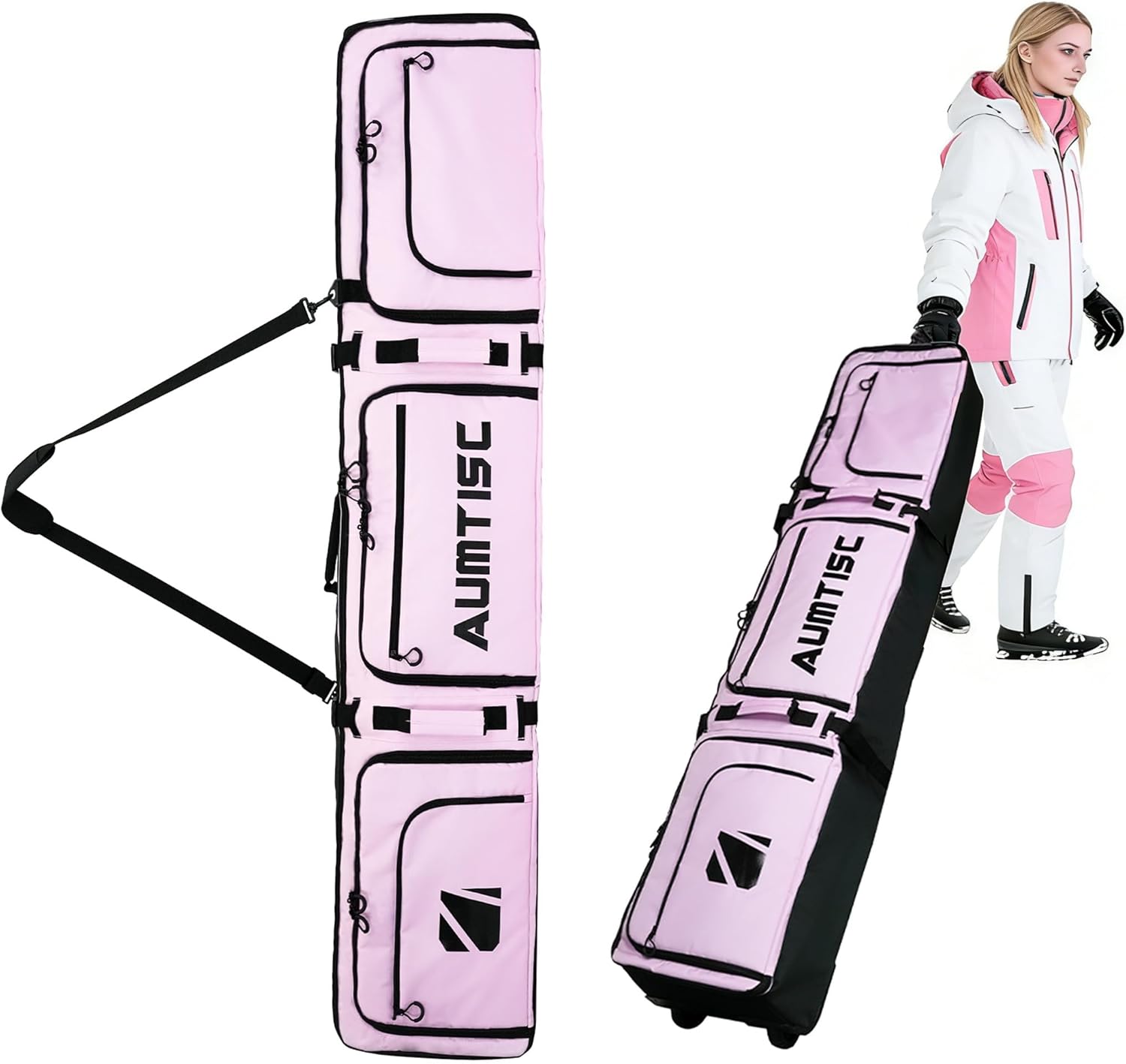 Aumtisc Borsa da Snowboard con Ruote - immagine 1
