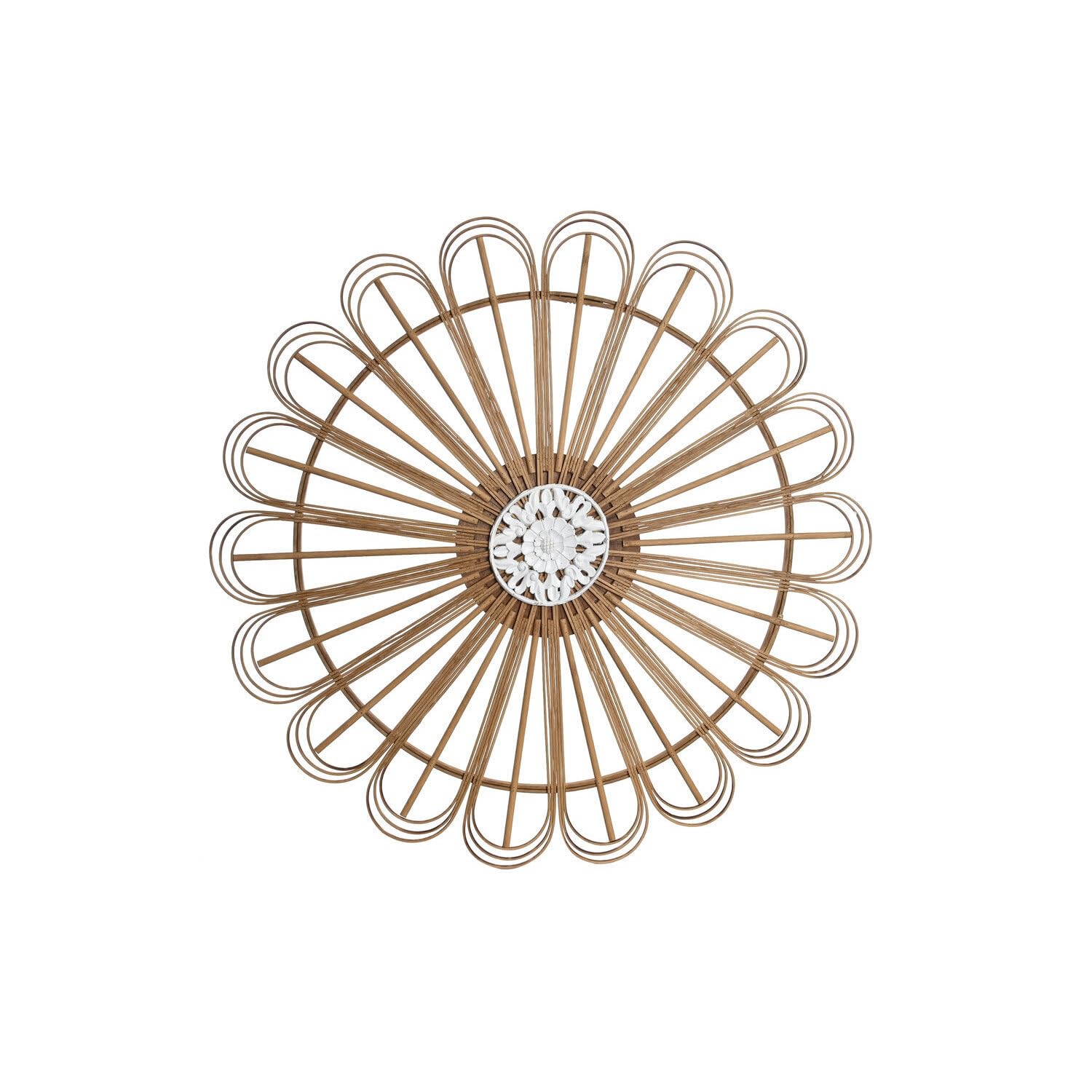 DECORACION PARED BAMBU MDF 73X1,5X73 NATURAL