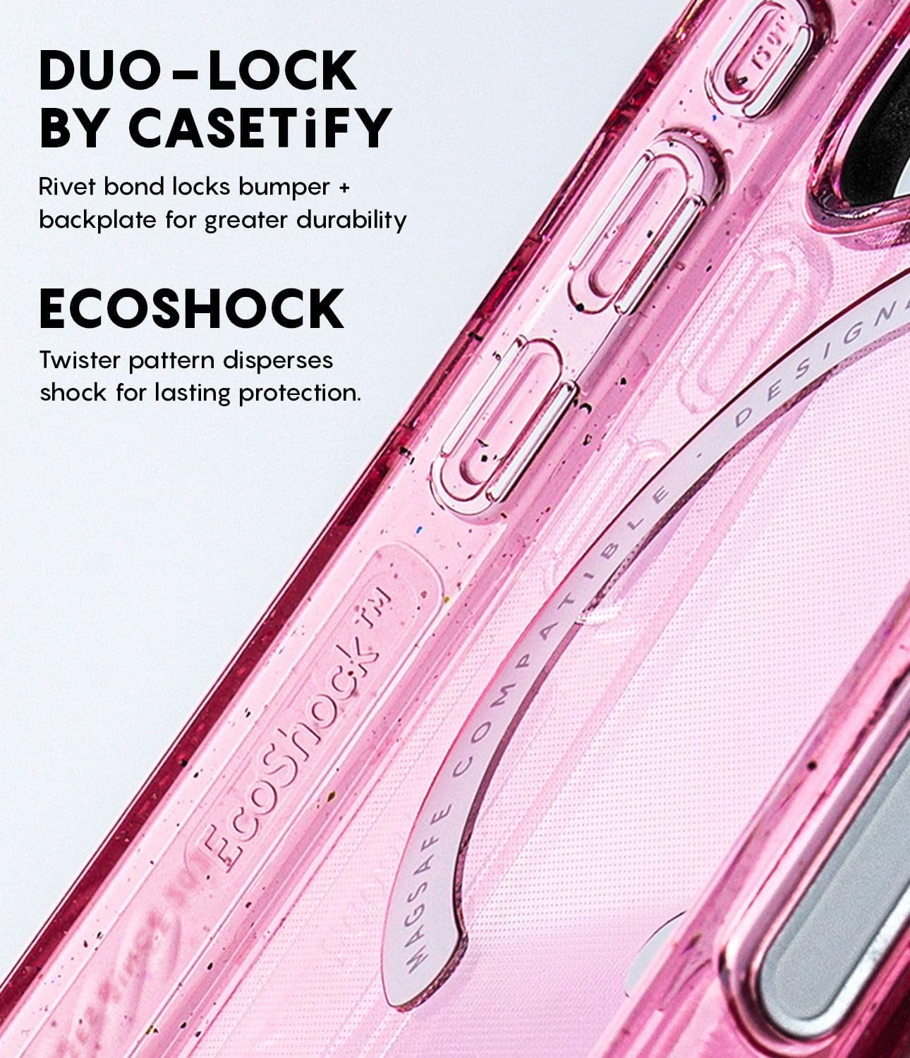 Casetify Impact - Custodia Sottile per iPhone 17 Pro Max, Nero - immagine 6