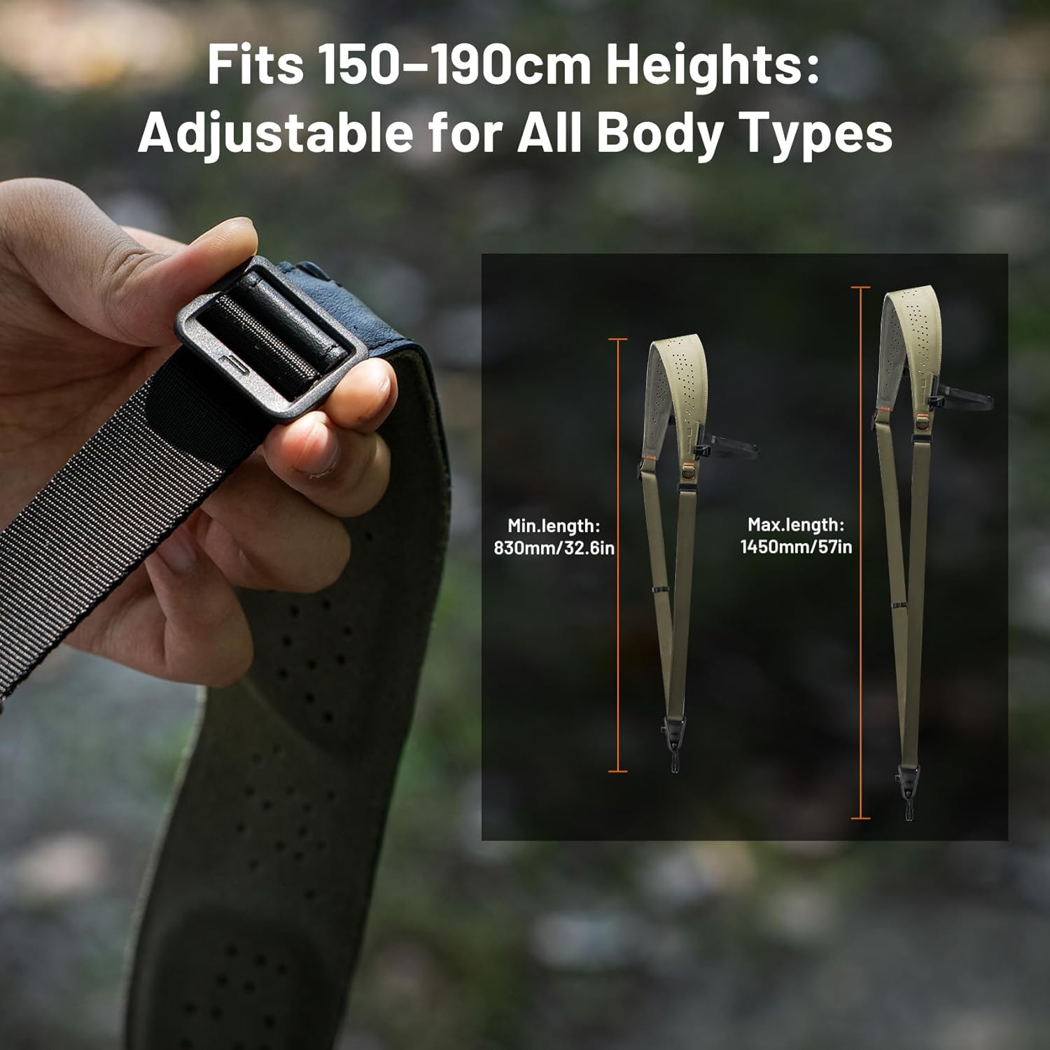 PGYTECH Camera Strap Pro - Cinghia Spalla Resistente - immagine 8