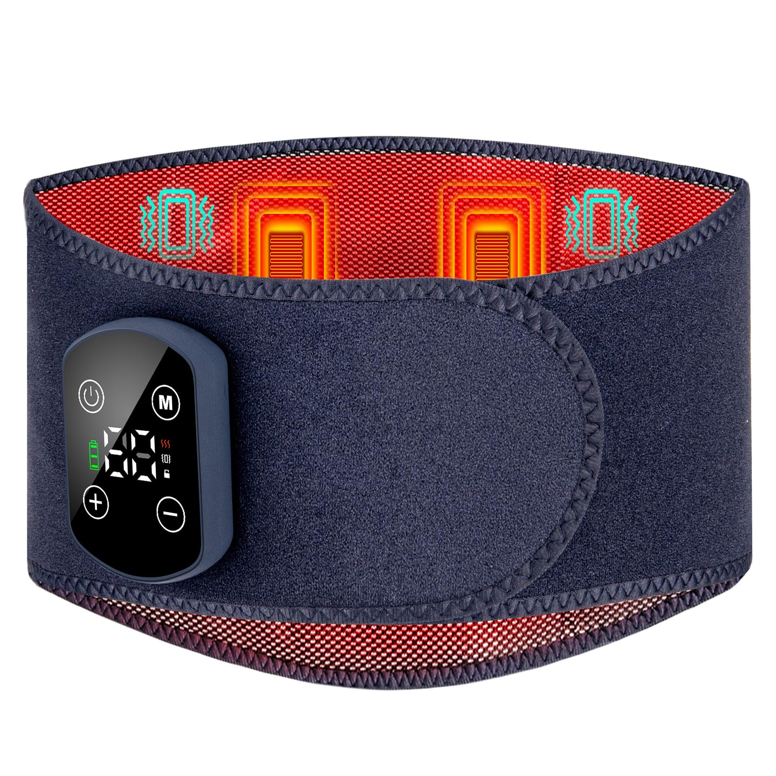 Fascia Lombare Riscaldamento e Massaggio 3000mAh