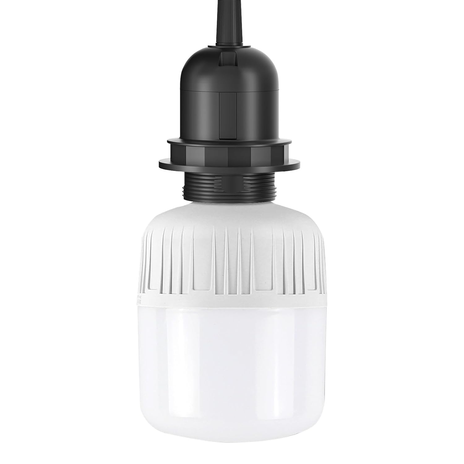 10x Portalampada E27 con Cavo e Interruttore, Nero - immagine 3