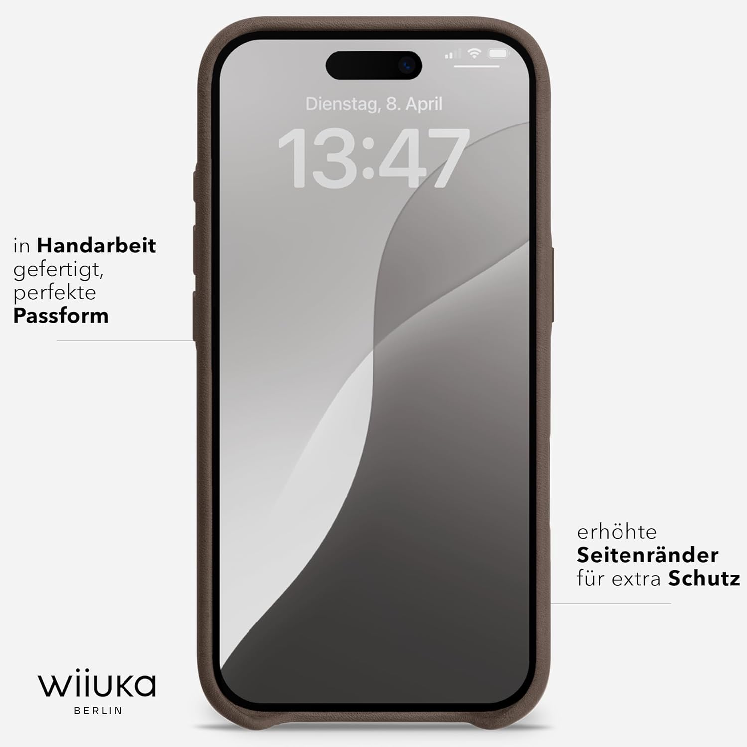 Wiiuka Custodia per iPhone 17 Pro Max in Pelle, Marrone Vintage - immagine 5