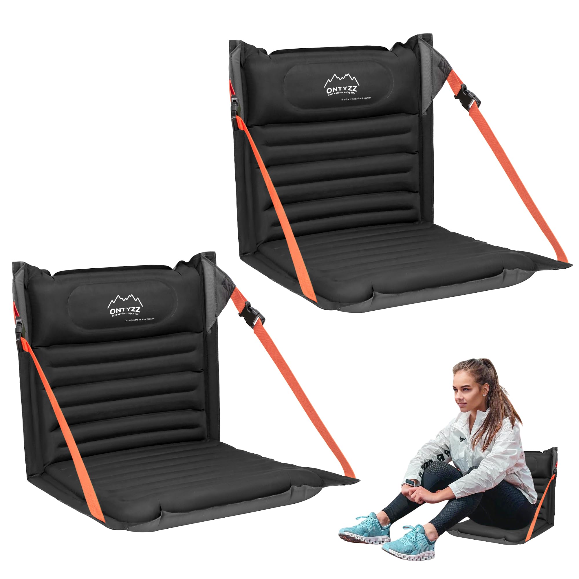 Sedie Pieghevoli Gonfiabili con Schienale Regolabile