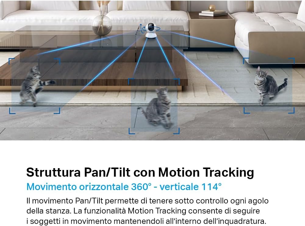 Tapo C220 - Telecamera Wi-Fi Interno 2K 4MP QHD - immagine 4