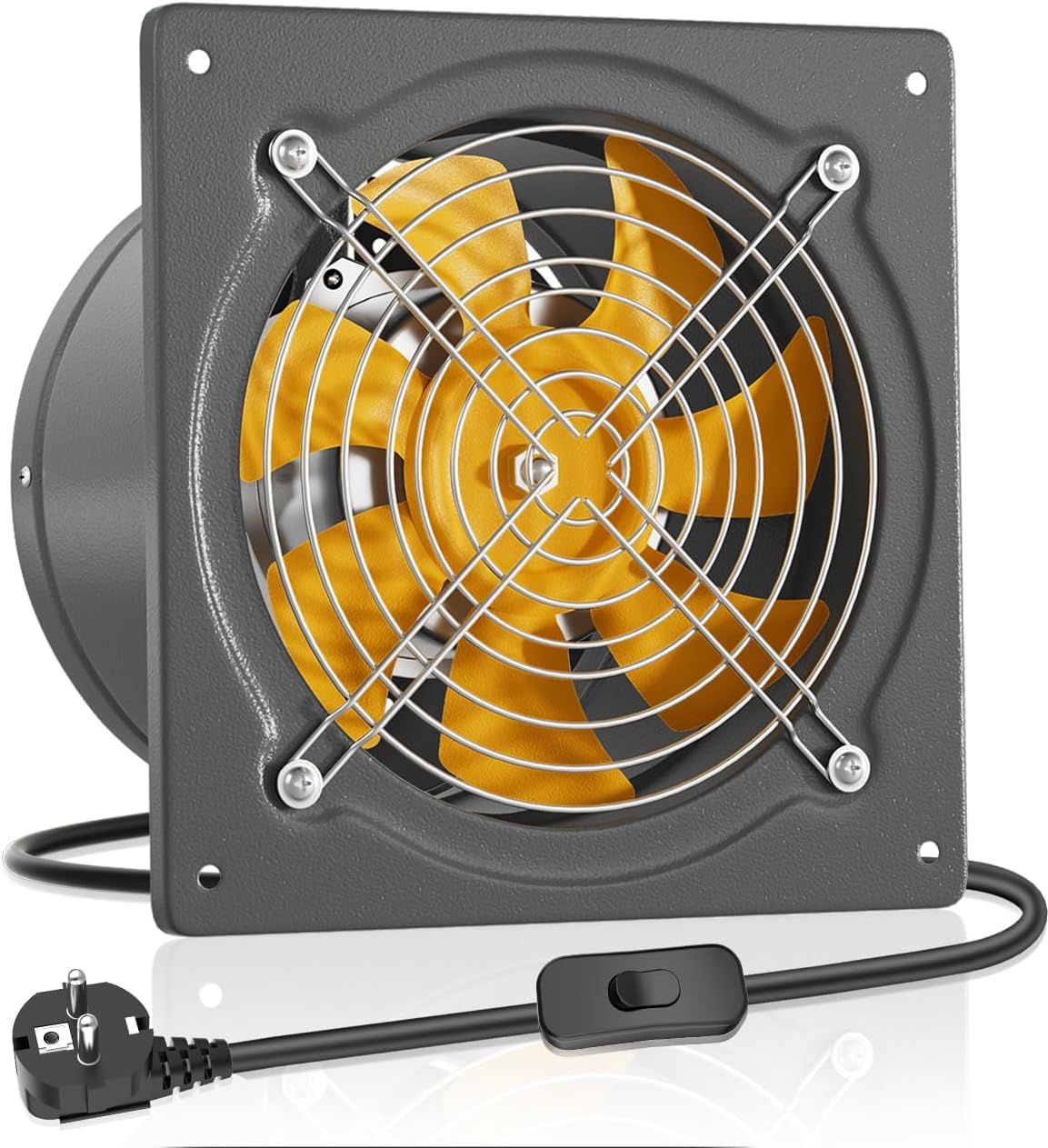 Hg Power Ventilatore da Parete 250mm, 1680 m³/h