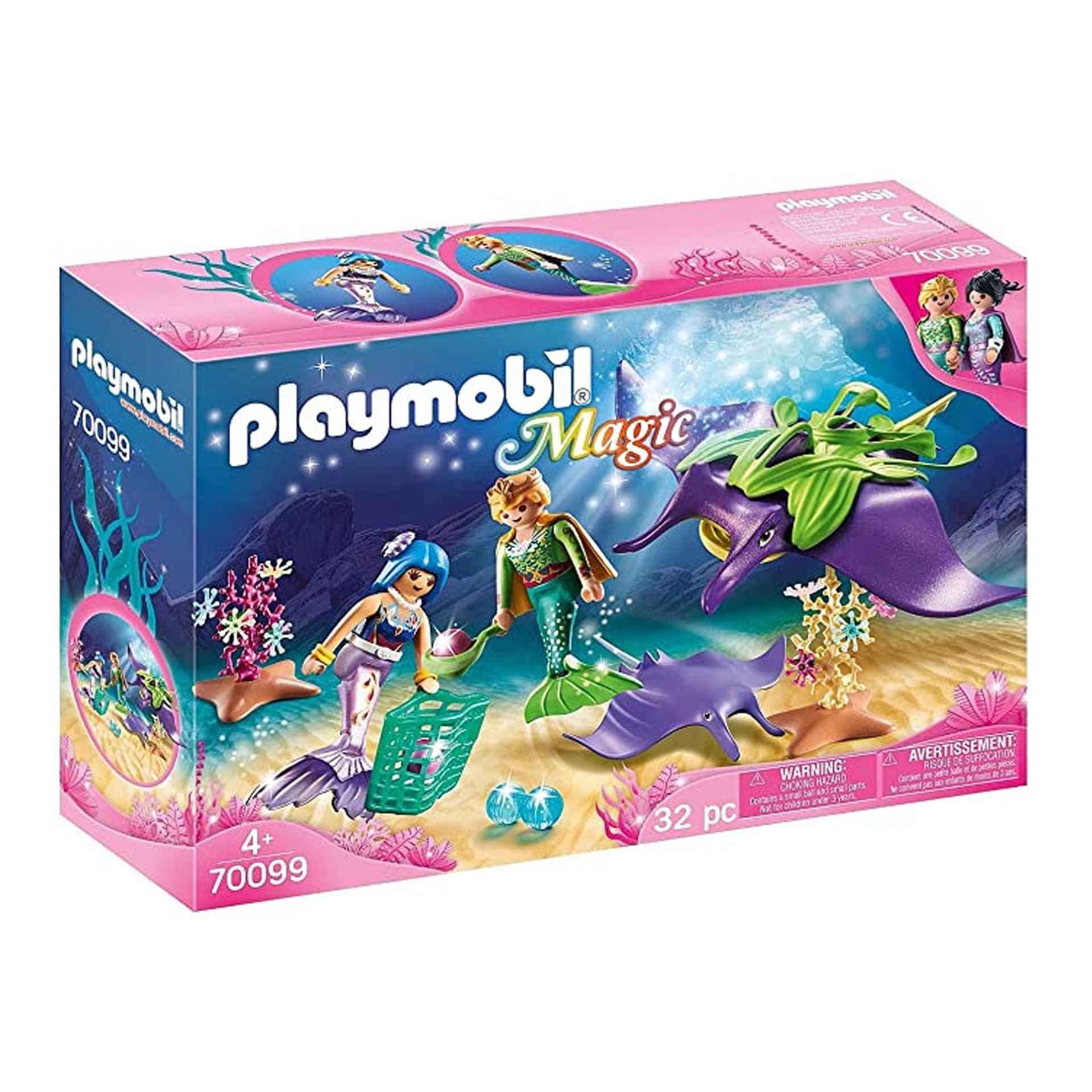 PLAYMOBIL Magic 70099, Cercatori di Perle con Manta, dai 4 Anni