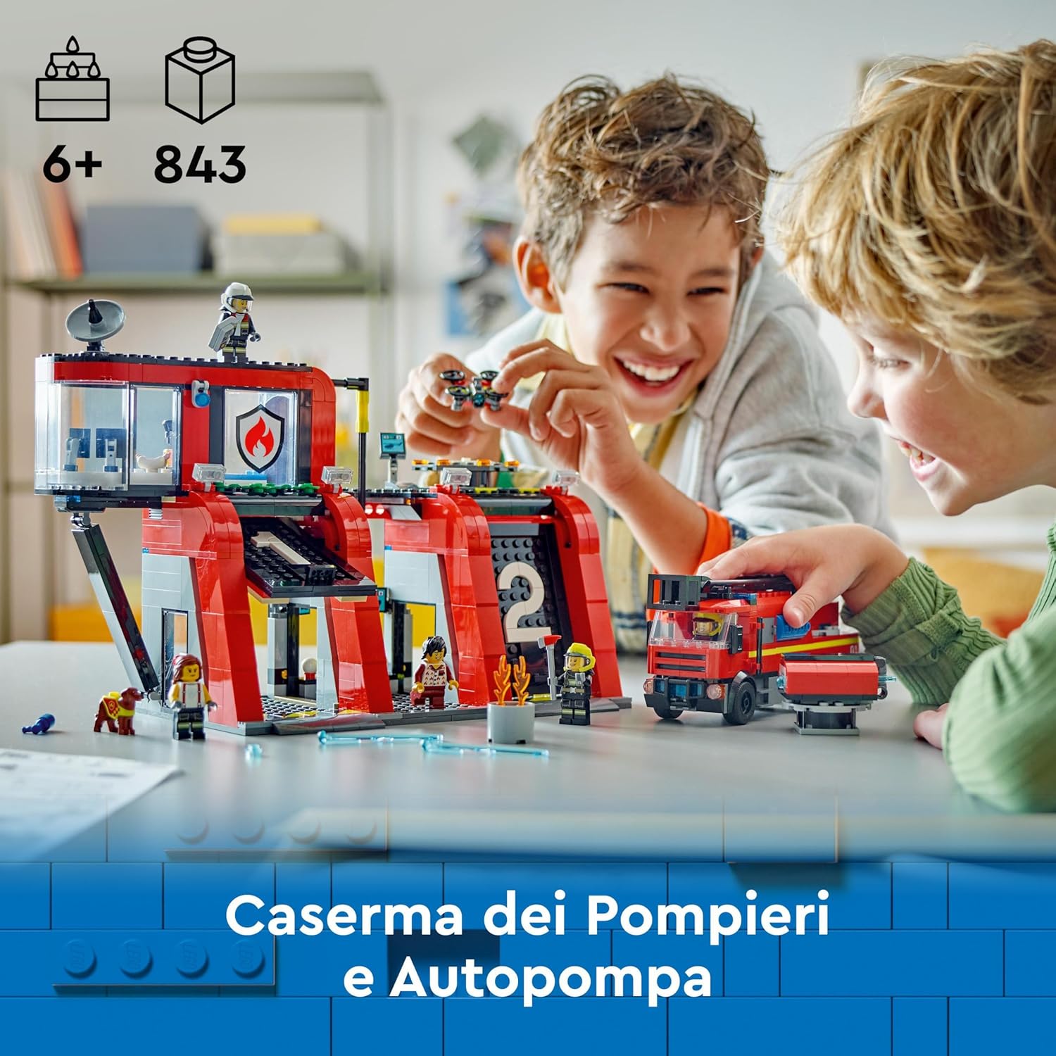 LEGO City Caserma Pompieri e Autopompa 60414 - immagine 3