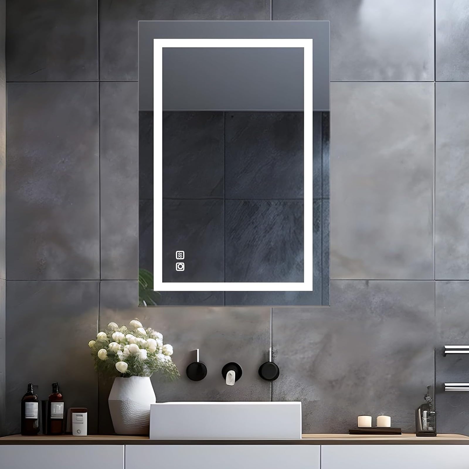 Lisa Specchio Bagno LED con Illuminazione 70x50cm