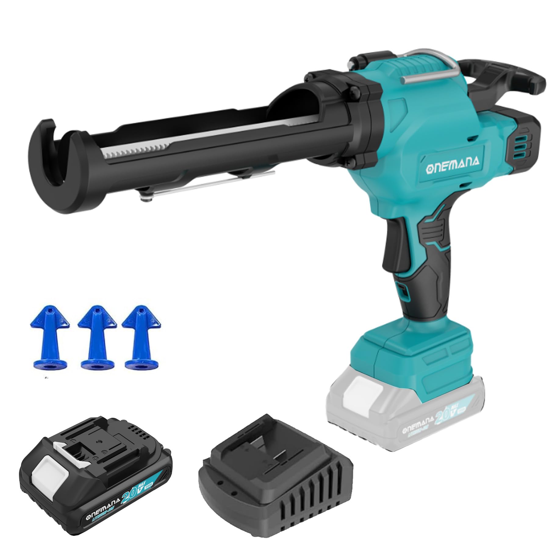 Onemana Pistola per Cartuccia a Batteria 18V