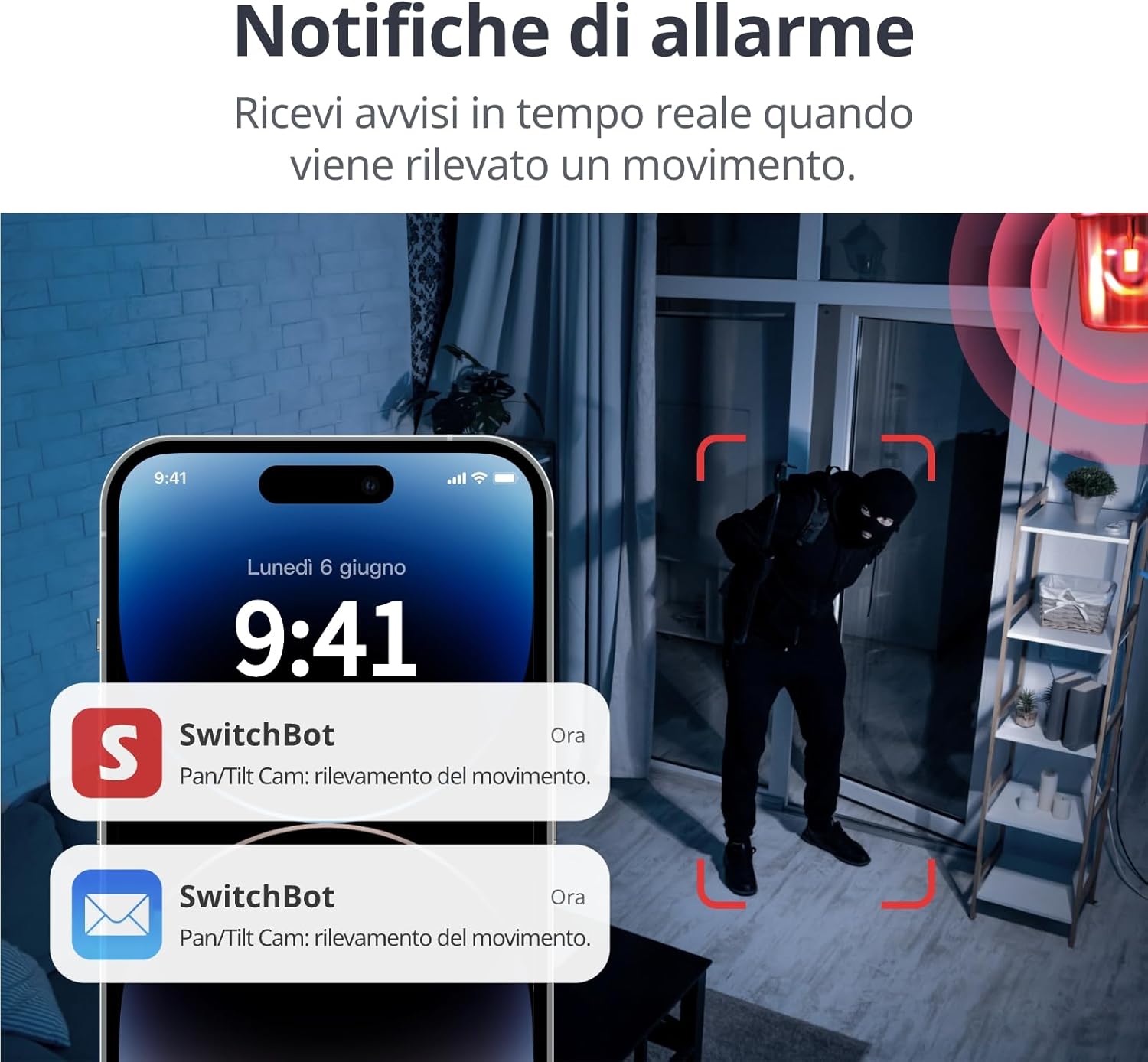 Switchbot Telecamera di Sorveglianza Interna 2K WiFi - immagine 5