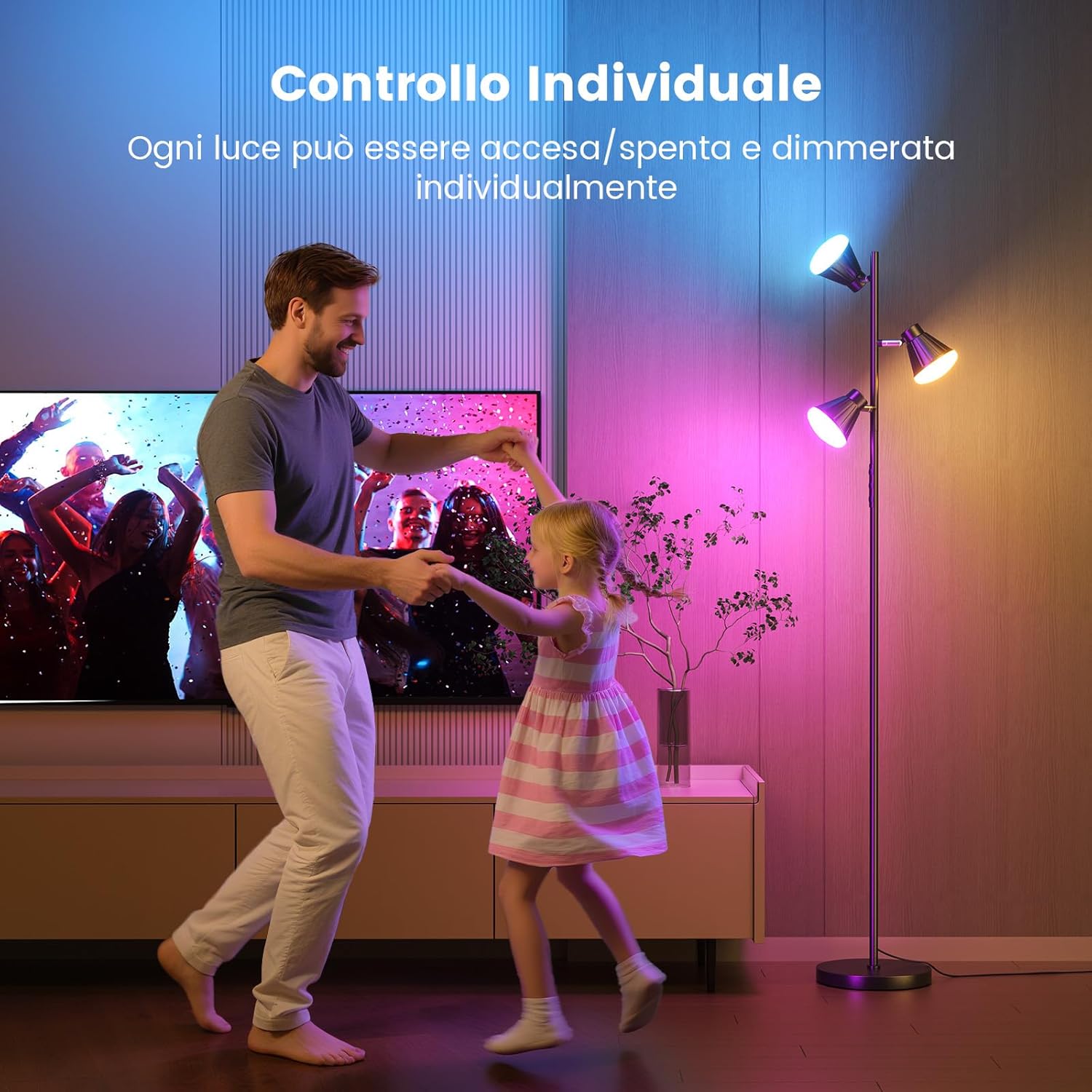 SIBRILLE Lampada da Terra RGB 36W 3000 lm - immagine 2