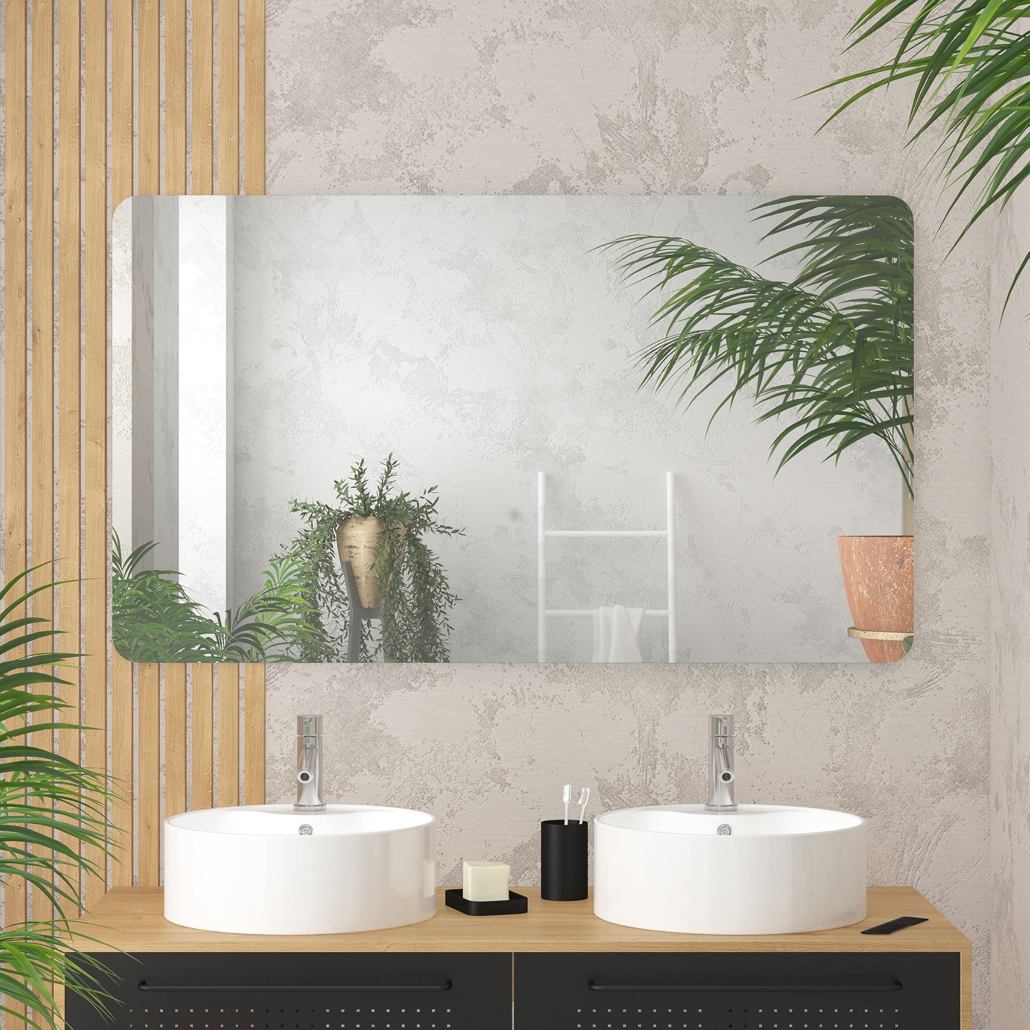 Aurlane Specchio da bagno, 120 x 70 cm, GO