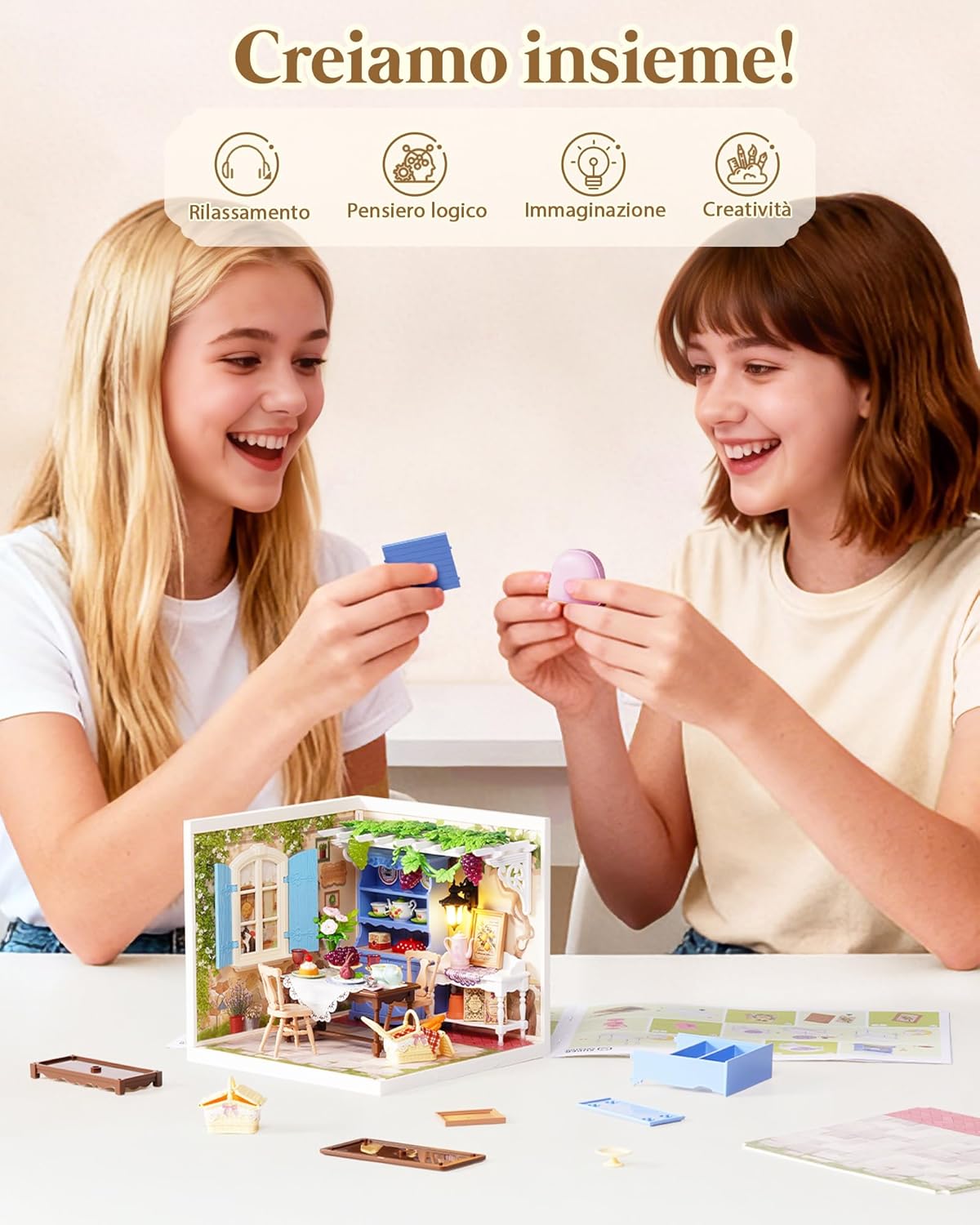 Rolife Super Creator Midsummer Dream Yard - Kit Fai da Te - immagine 6