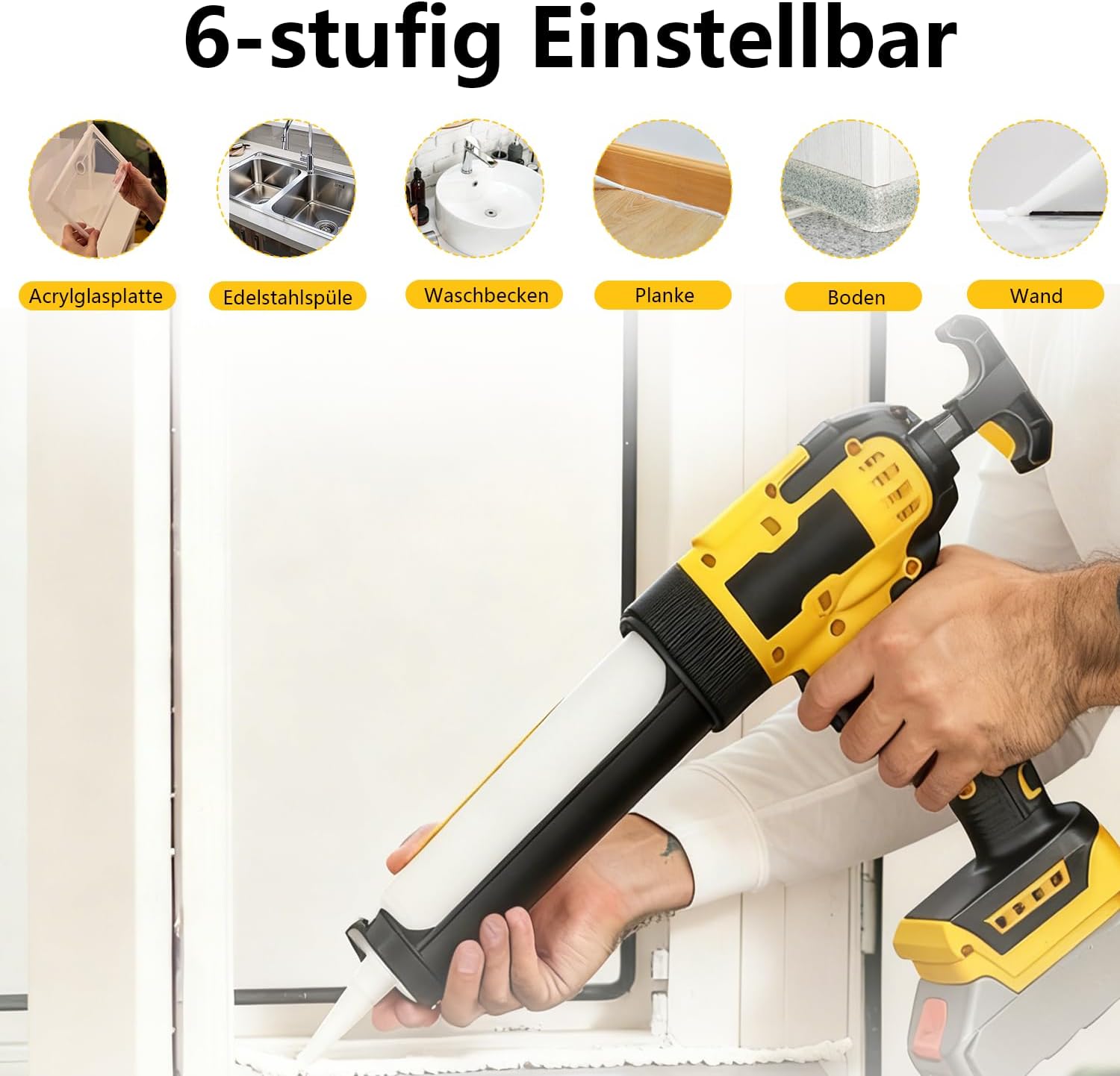 Pressa per Cartucce a Batteria per Dewalt 20V - immagine 3