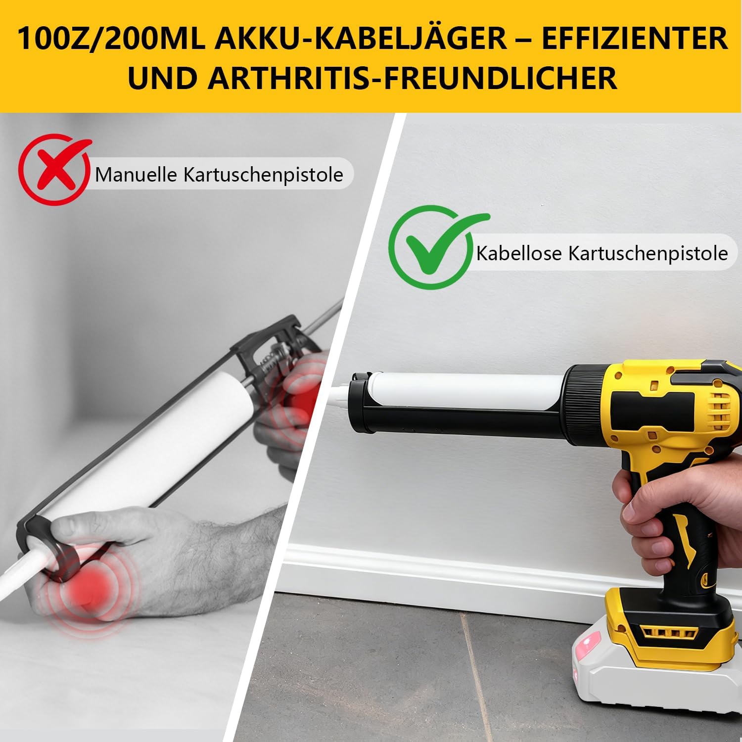 Pressa per Cartucce a Batteria per Dewalt 20V - immagine 6