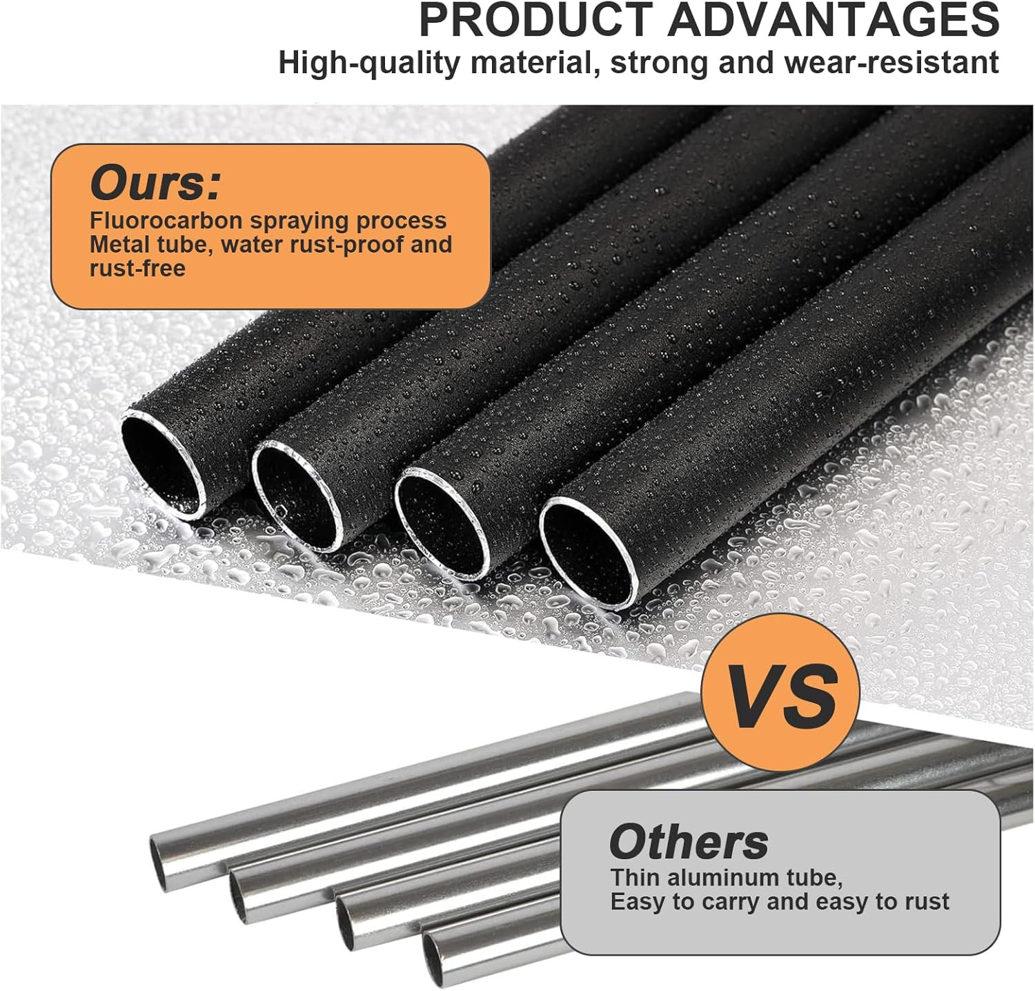 Campanello a Vento Esterno 81cm, Nero - immagine 3