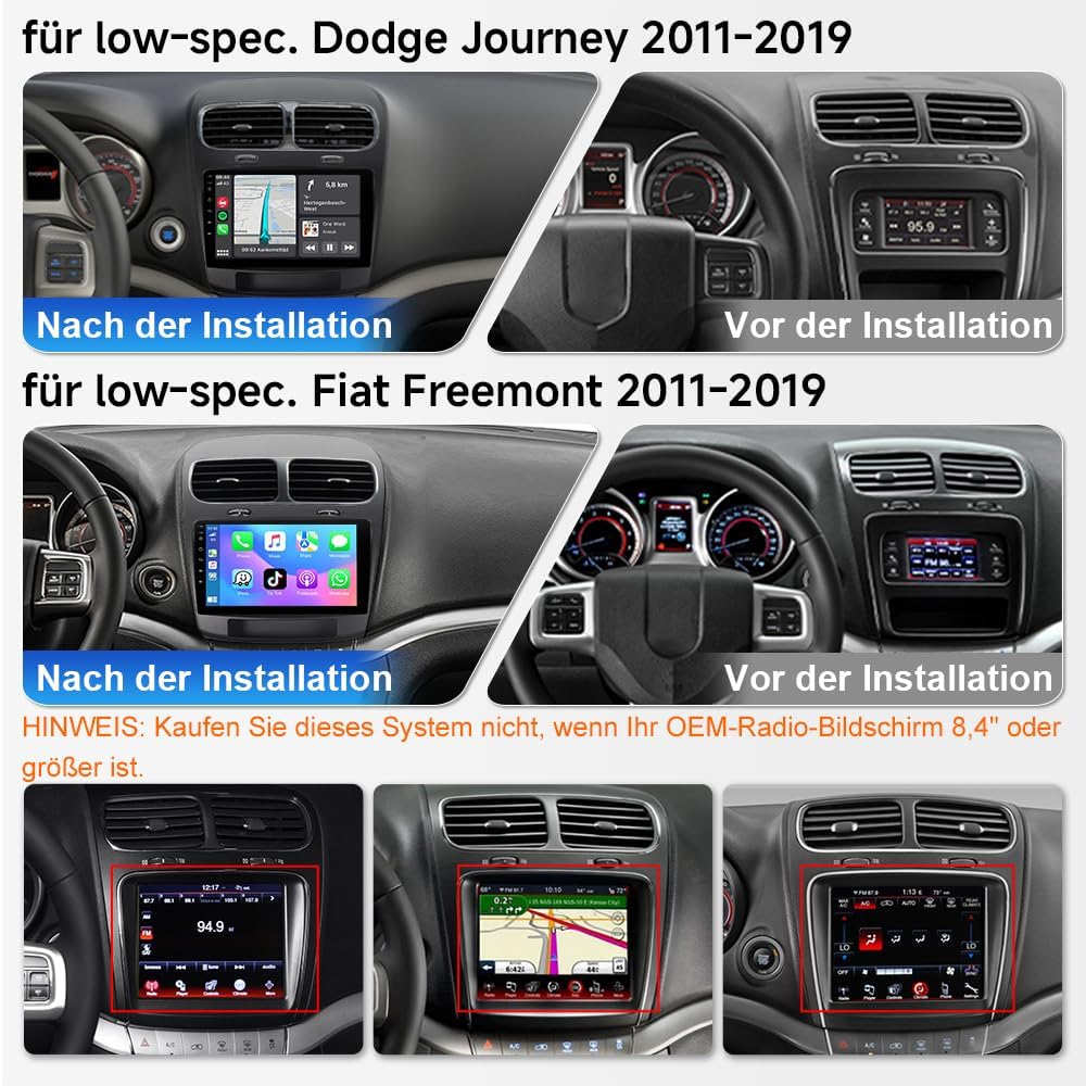 Autoradio Android 15 Wireless CarPlay Android Auto 9 Pollici - immagine 2