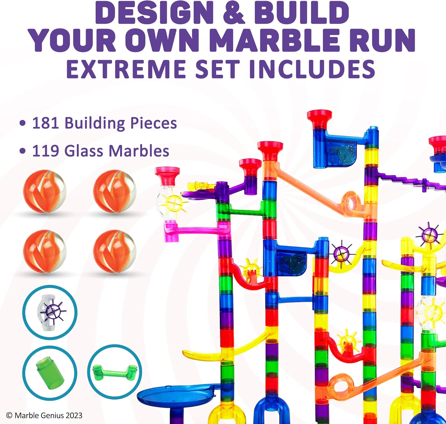 Marble Genius Marble Run - Labirinto 300 Pezzi - immagine 3