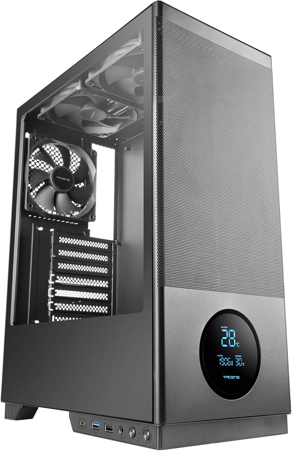 Tacens SAGITTA20 - Case PC ATX con Schermo LED, Nero - immagine 3