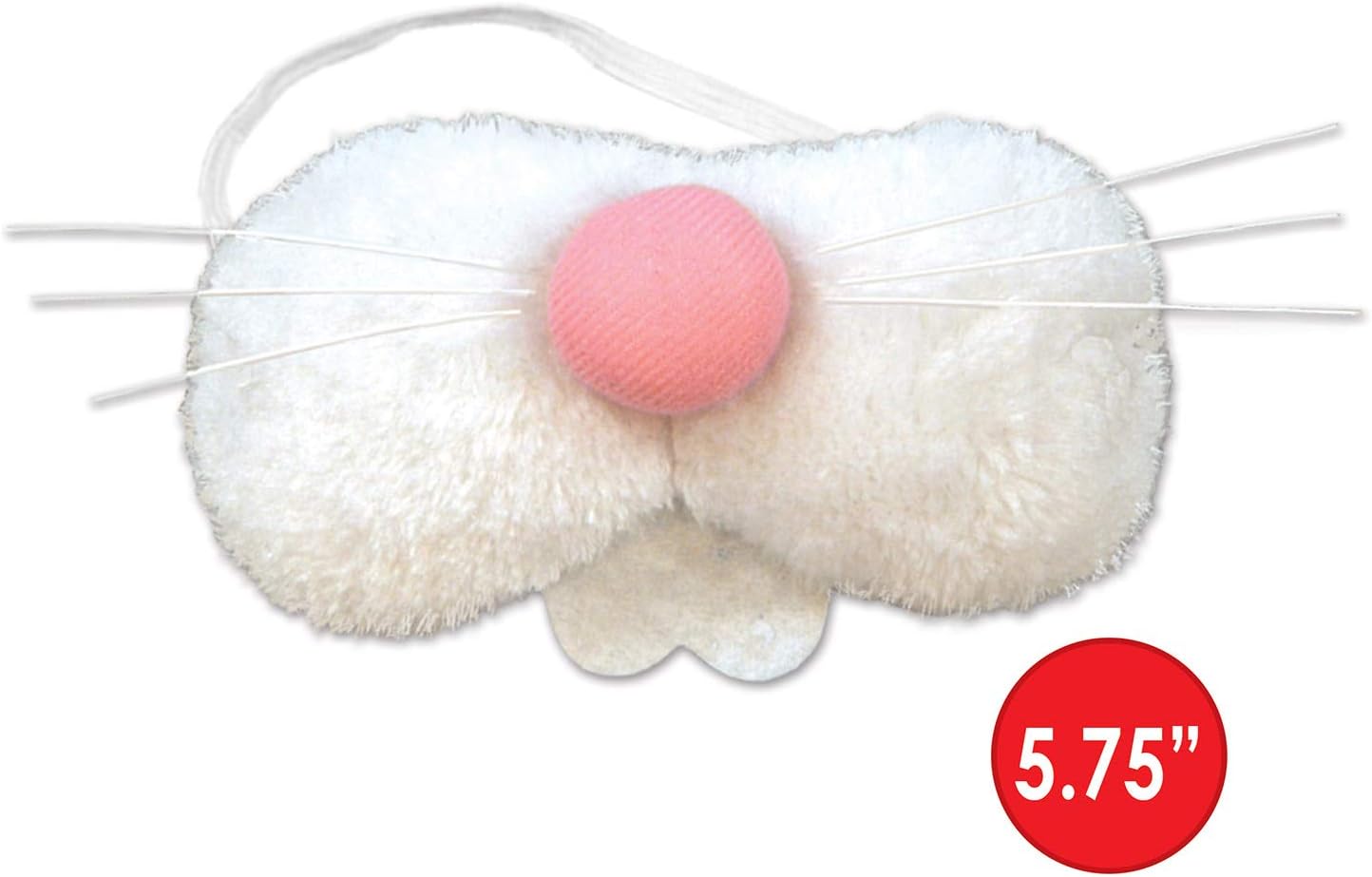 Beistle 40011 - Peluche a forma di coniglietto, colore: Bianco/Rosa - immagine 3